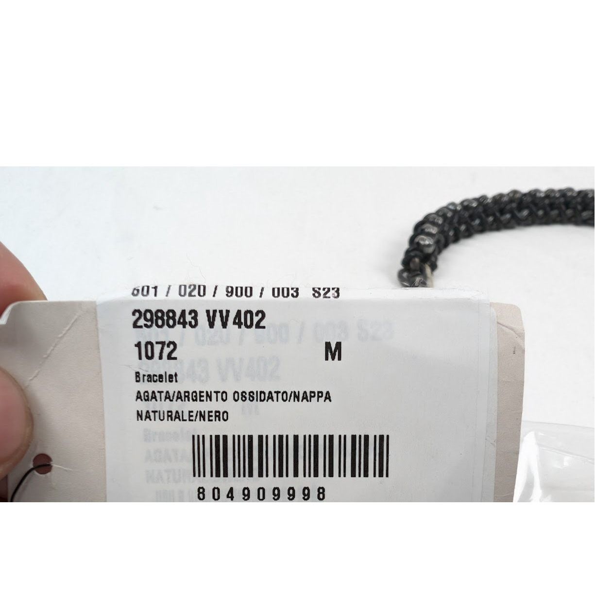 Bottega Veneta o1rshd1 Q:4 /Size:M Ossidato/Nappa Bracelet in Naturale/Nero Size ONE SIZE - 11 Thumbnail