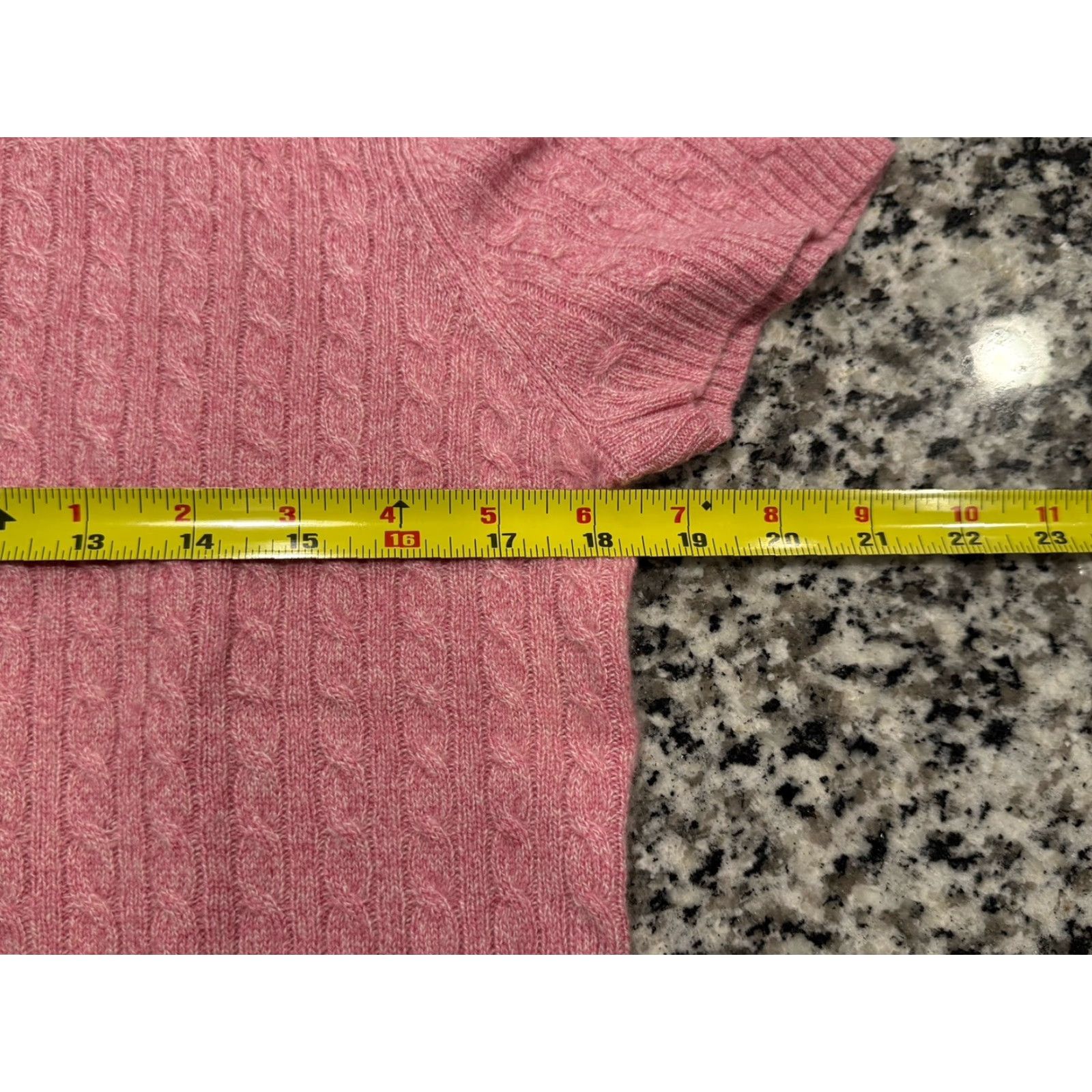 St. John VINTAGE St. John Sweater Pink 100% Cashmere Cable Knit Medium Womens Pullover Short Sleeve Round Neck Classic Size M / US 6-8 / IT 42-44 - 3 Thumbnail