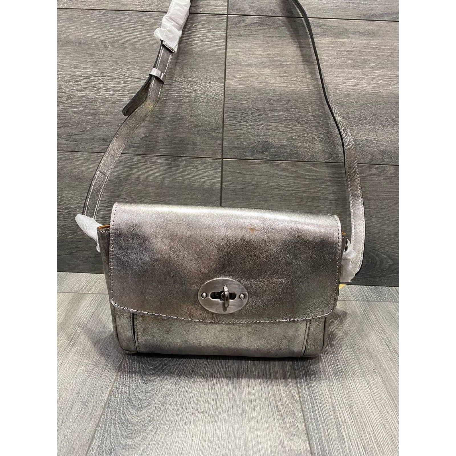 Patricia Nash Patricia Nash Leather Crossbody Antique Pltnm, bag A628413 Size ONE SIZE - 5 Thumbnail