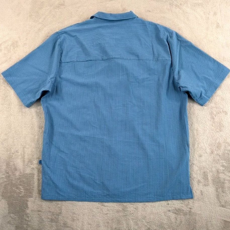 Lululemon LuluLemon Textured Camp Collar Shirt Blue Men S UV Protection NWT Casual Button-Up Short Sleeve Shirt Size US S / EU 44-46 / 1 - 6 Thumbnail