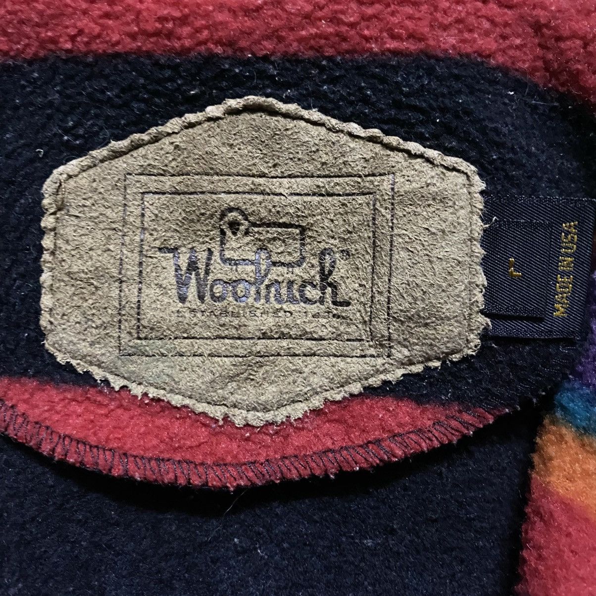Woolrich Woolen Mills Rare‼️🔥Vintage Fleece Woolrich Half Zipper Nice Stripe Colour Size US L / EU 52-54 / 3 - 5 Thumbnail