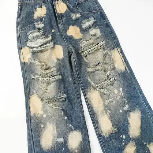 Japanese Brand × Jean Ripped Distressed Baggy Jeans Size US 32 / EU 48 - 3 Thumbnail