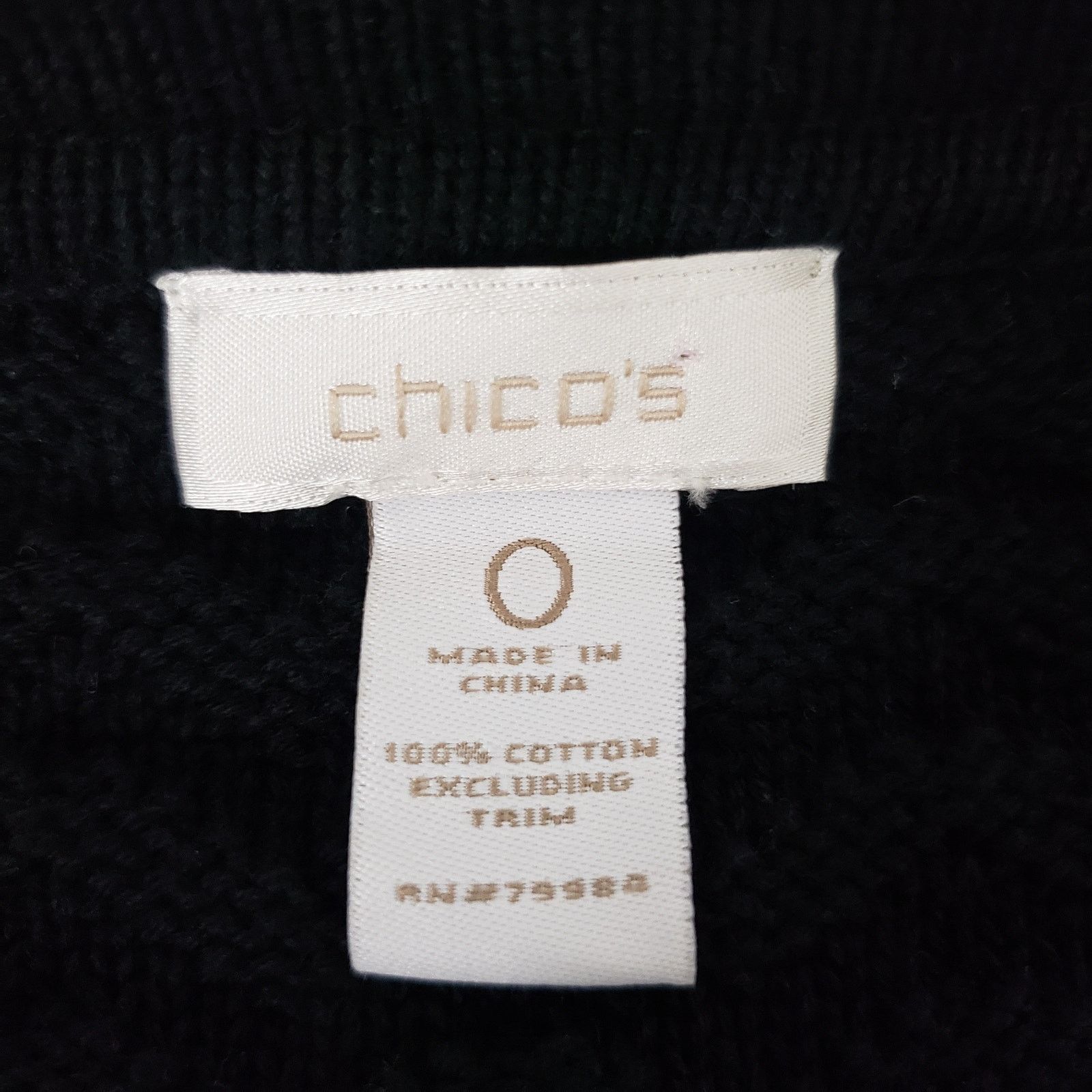 Chicos Chicos Cardigan Sweater Animal Print Lace Ruffle Trim 0 S Size S / US 4 / IT 40 - 13 Thumbnail