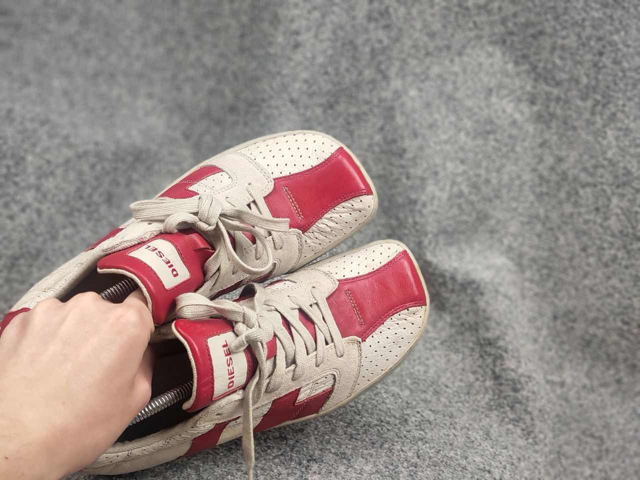 Diesel Vintage Diesel Clarita Y2K Leather square toe Sneakers Size US 9 / IT 39 - 15 Thumbnail
