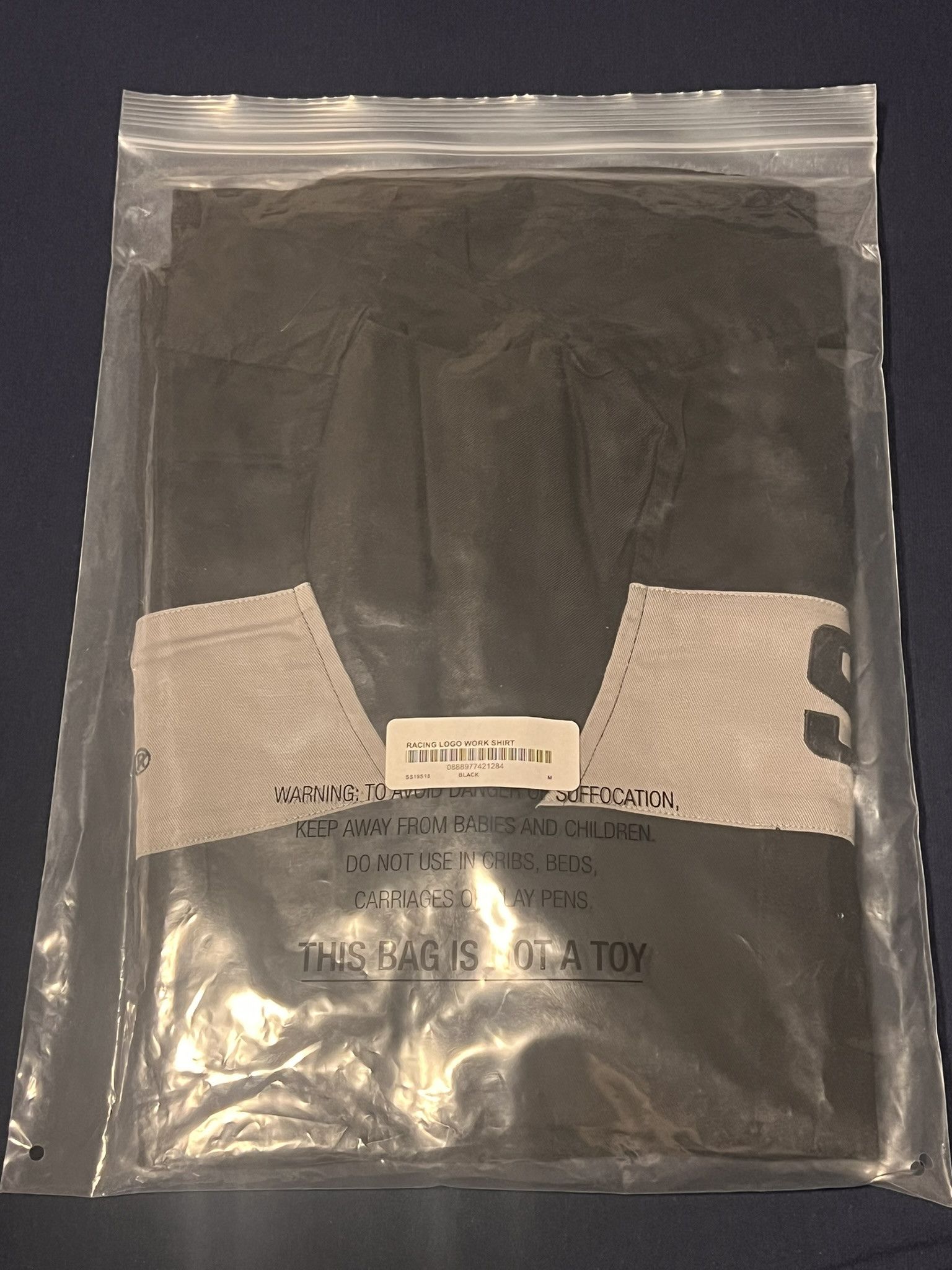 Supreme NEW SUPREME Racing Logo Work Shirt Long Sleeve Black Medium Size US M / EU 48-50 / 2 - 2 Thumbnail