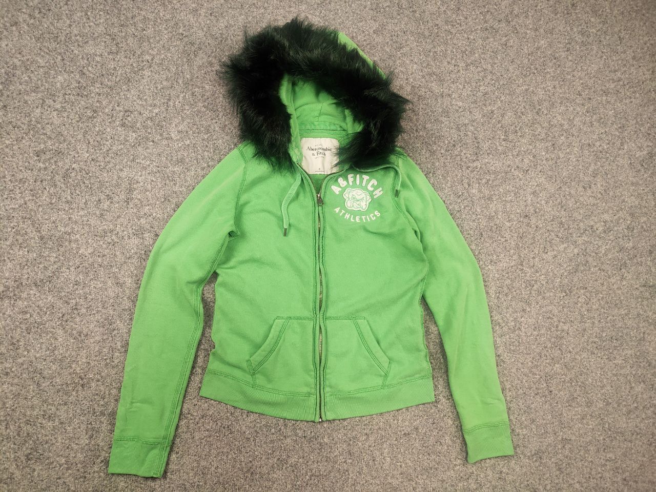 Abercrombie & Fitch Vintage Abercrombie Zip Fur Hoodie Y2K if six was nine LGB Size M / US 6-8 / IT 42-44 - 7 Thumbnail
