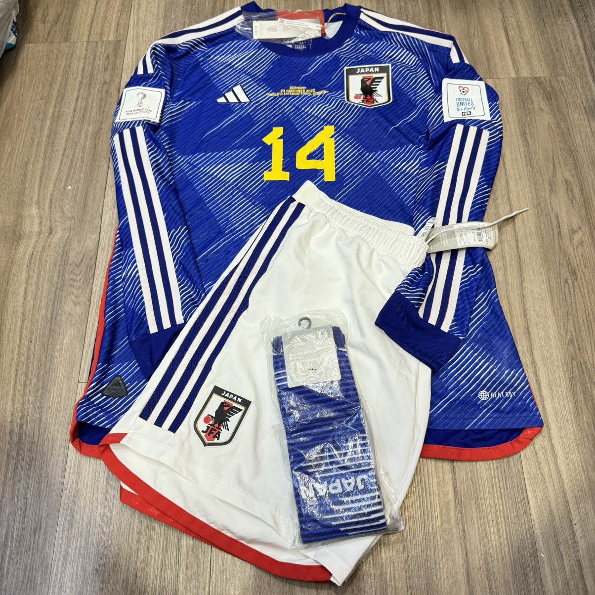 Adidas Japan World Cup 2022 player issue set #14 Ito (Bnwt) Size US XL / EU 56 / 4 - 1 Thumbnail