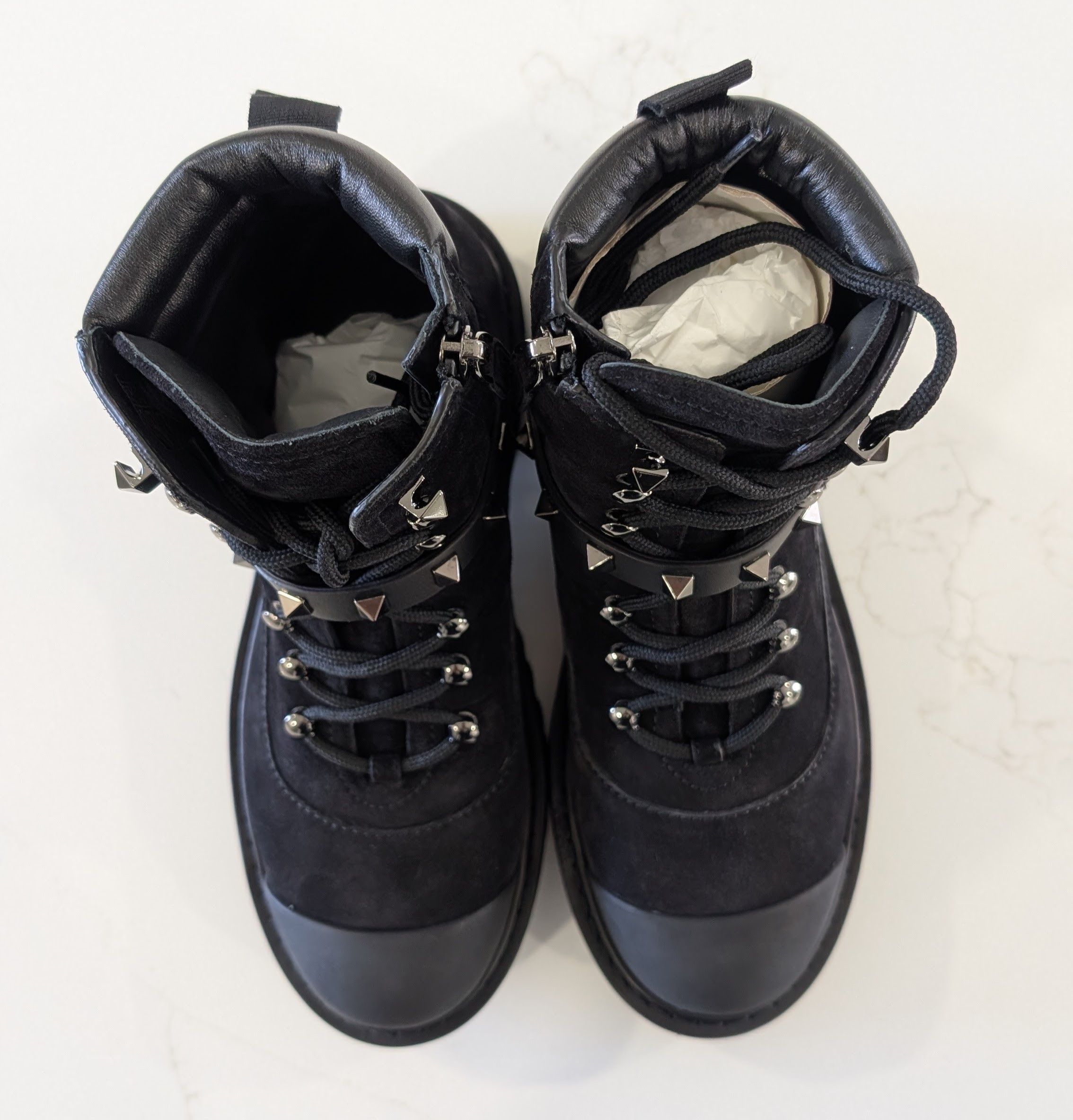 Valentino Valentino Garavani Rockstud Suede Combat Boots EU 36.5 Size US 6.5 / IT 36.5 - 11 Thumbnail