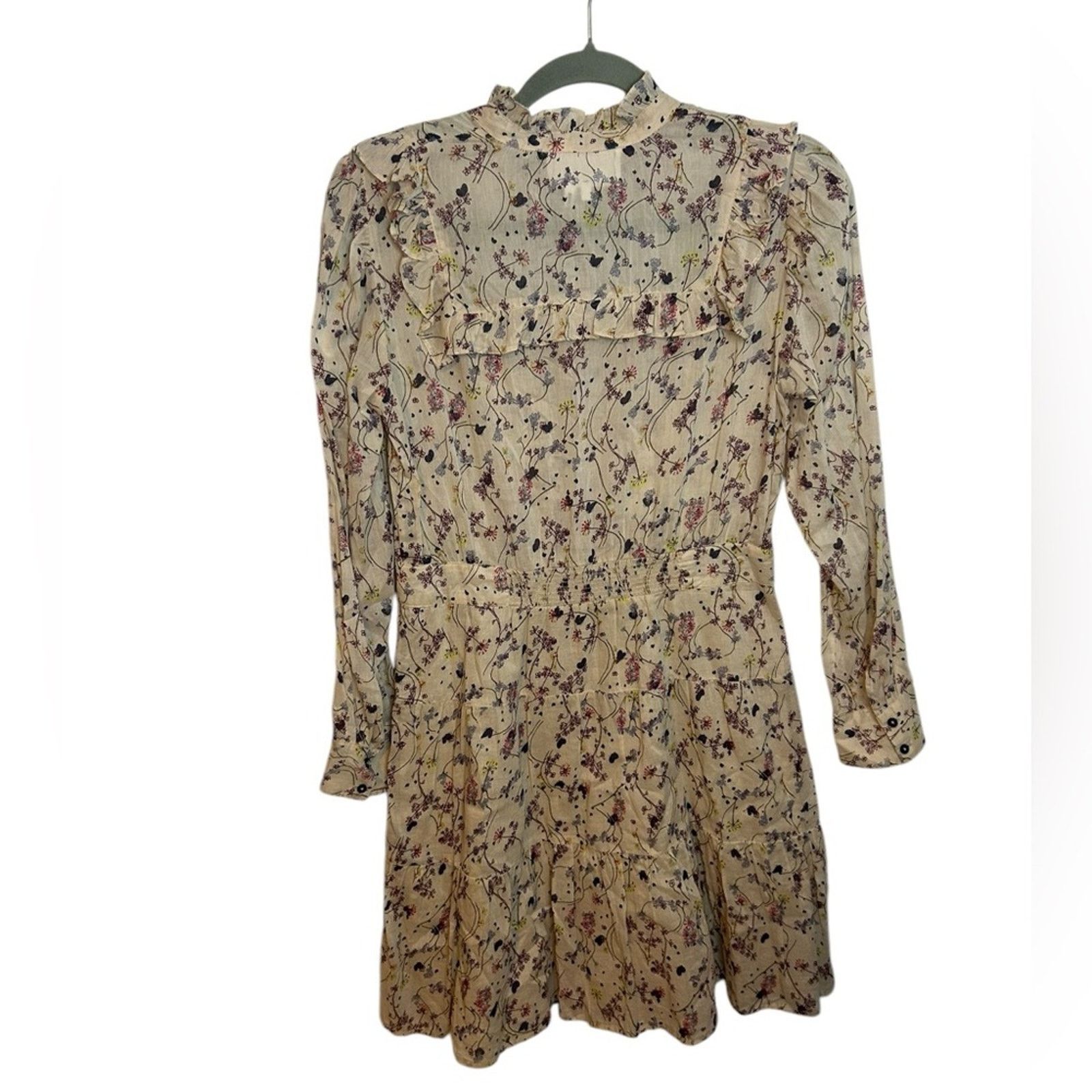 ba&sh Ba&Sh Belle Floral Nude Peasant Dress Size S / US 4 / IT 40 - 2 Thumbnail