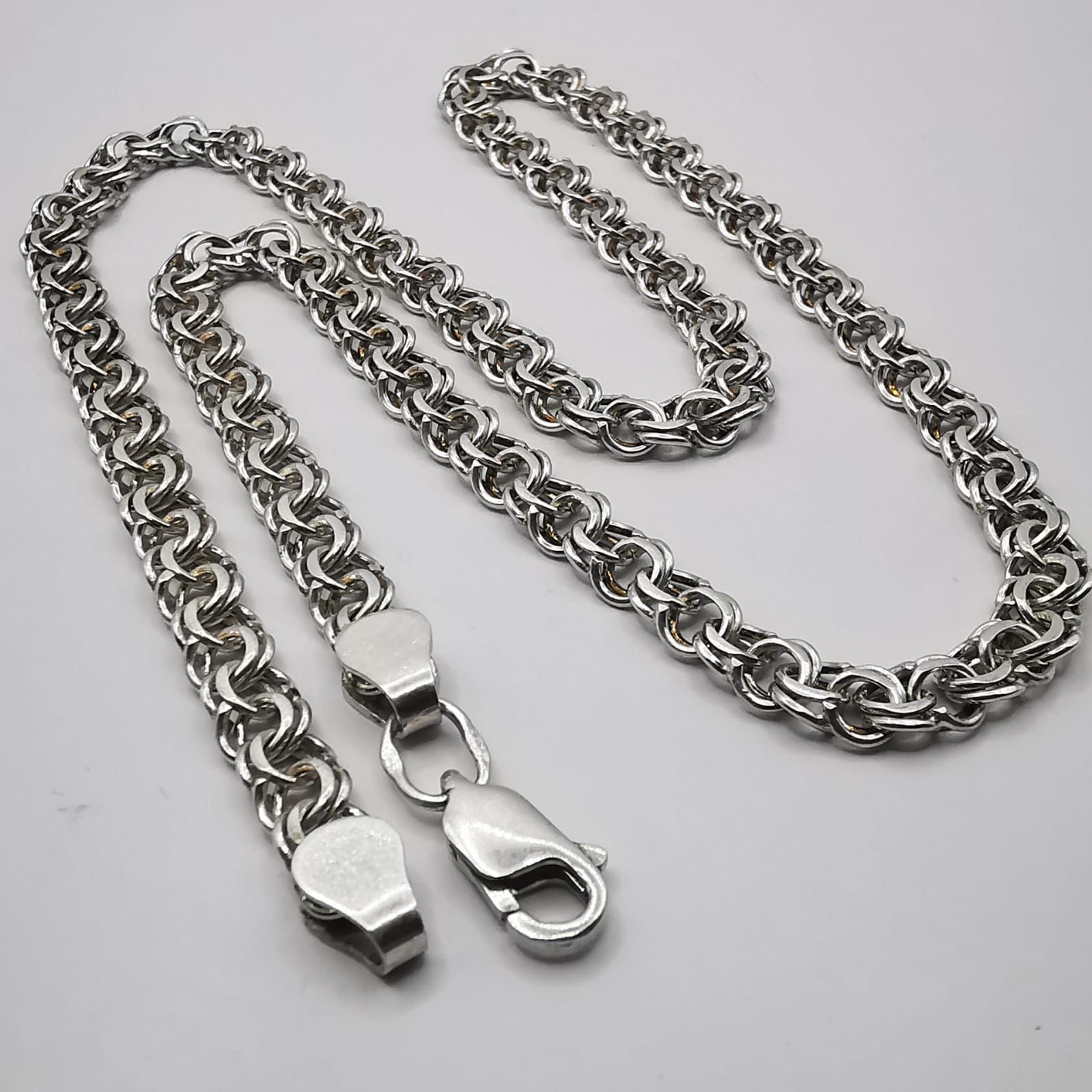 Vintage Statement Jewelry Chain 925 Sterling Silver 1957g