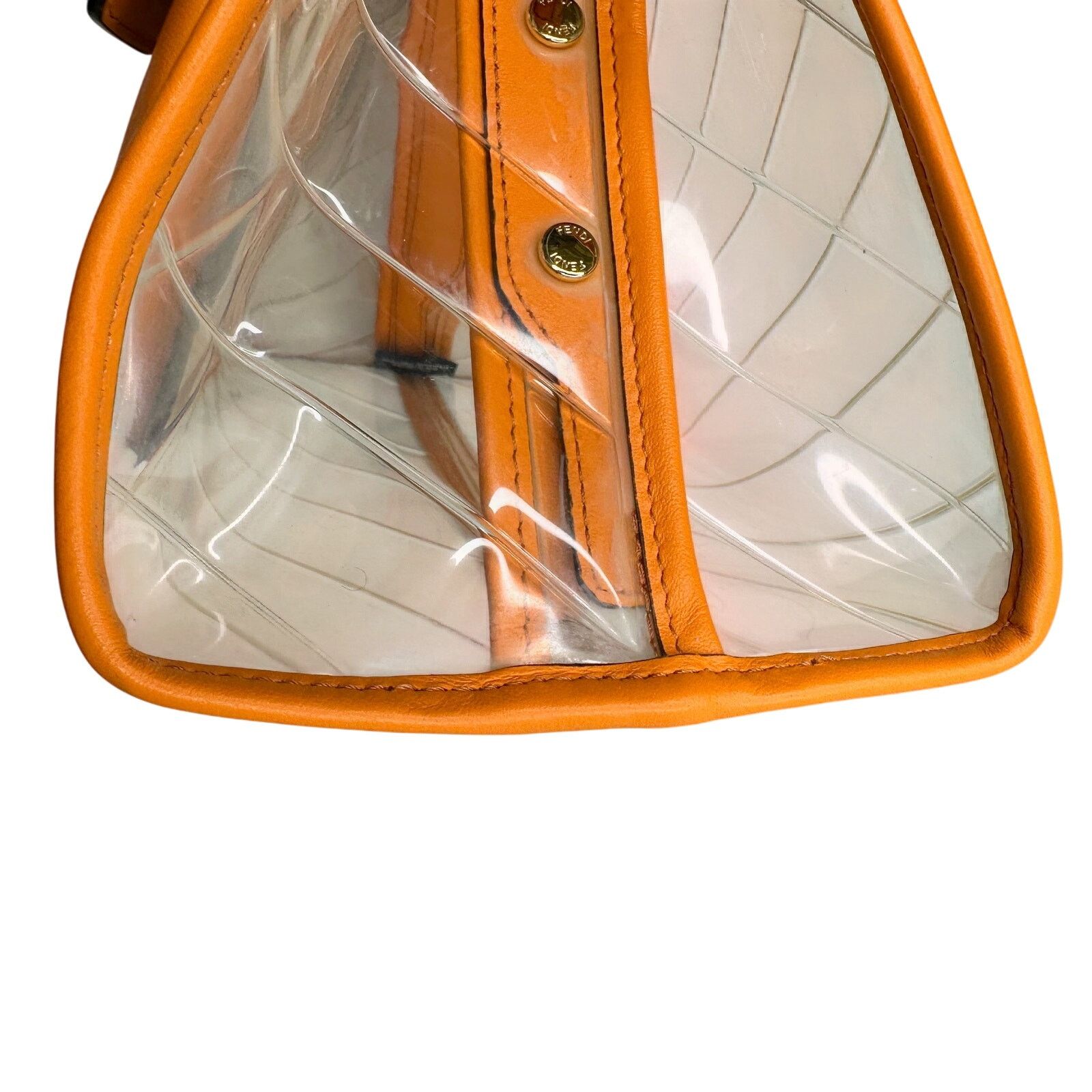 Fendi Fendi Peekaboo Defender PVC Clutch Bag Orange - Small Size ONE SIZE - 21 Thumbnail