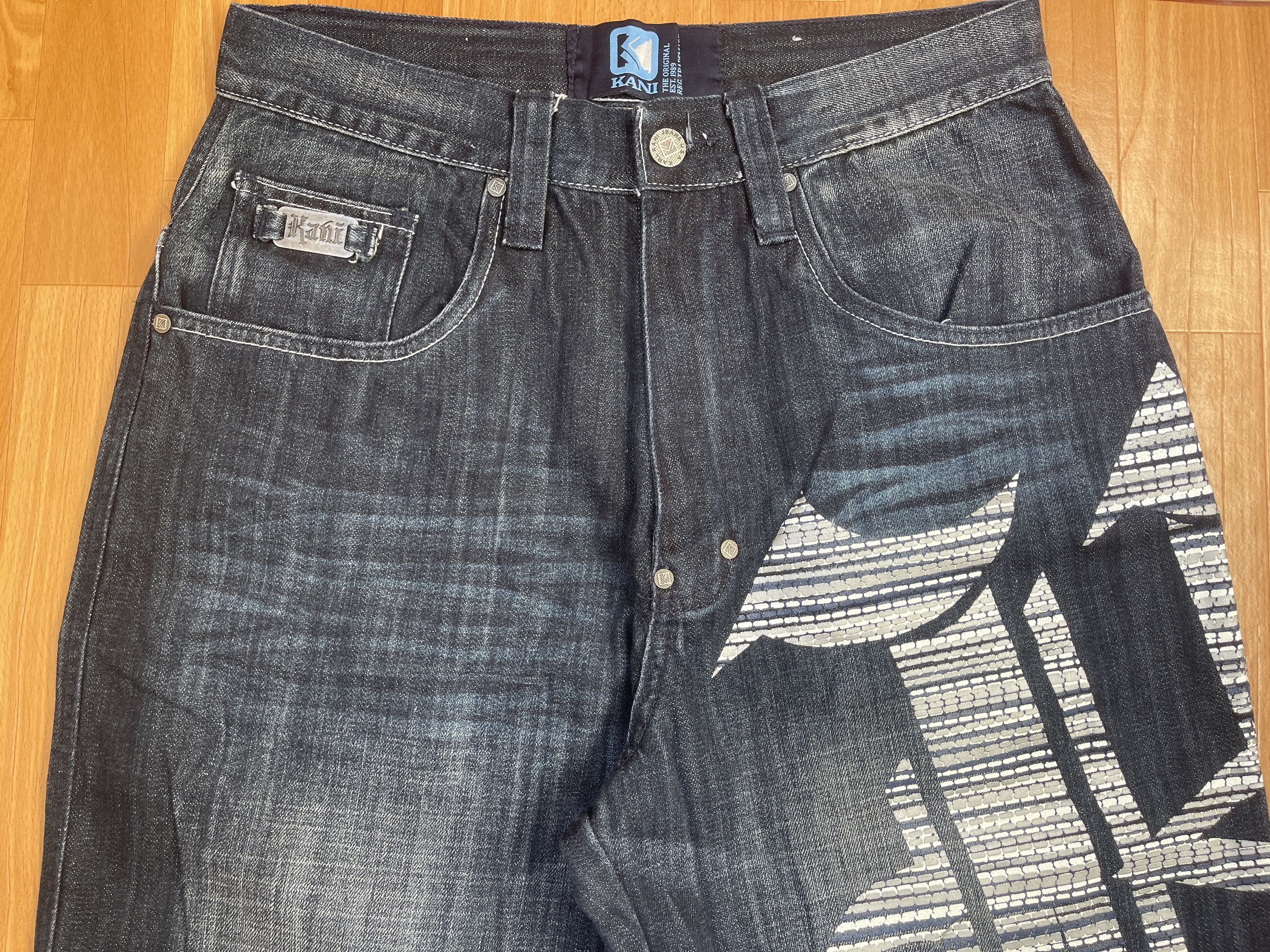 Karl Kani KARL KANI jeans, baggy, vintage Kani jeans, 90s hip hop W 32 Size US 32 / EU 48 - 9 Thumbnail