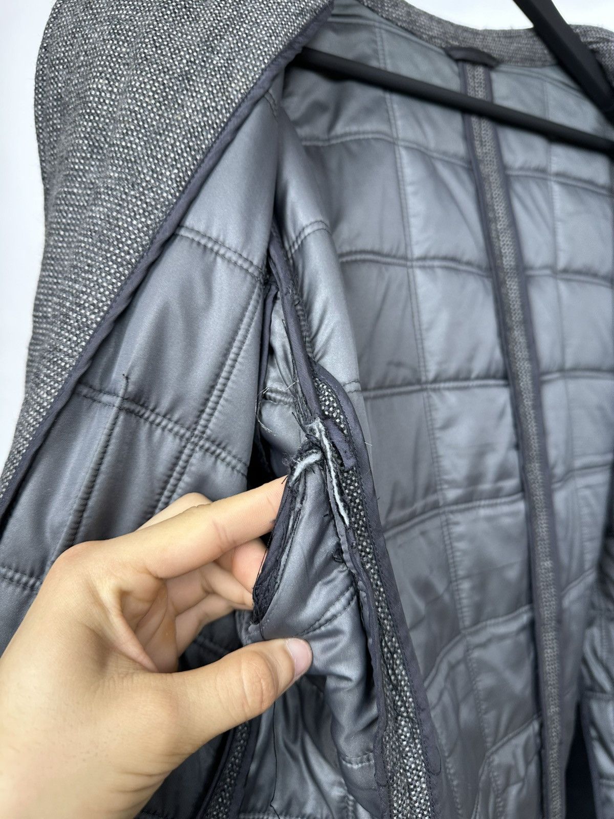 Hugo Boss Hugo Boss Wool Jacket Men’s Blazer Quilted Grey 54 Size Size US L / EU 52-54 / 3 - 23 Thumbnail