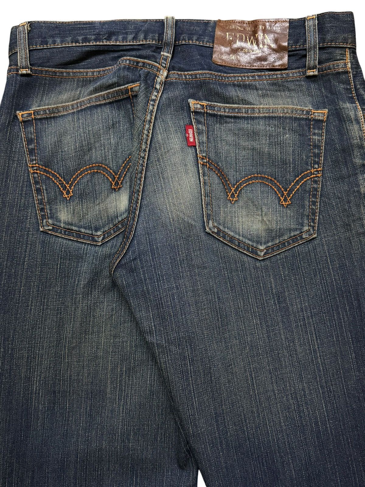 Edwin Vintage 90s Japan Edwin 503 Faded Distress Regular Loose Fit Size US 30 / EU 46 - 4 Thumbnail