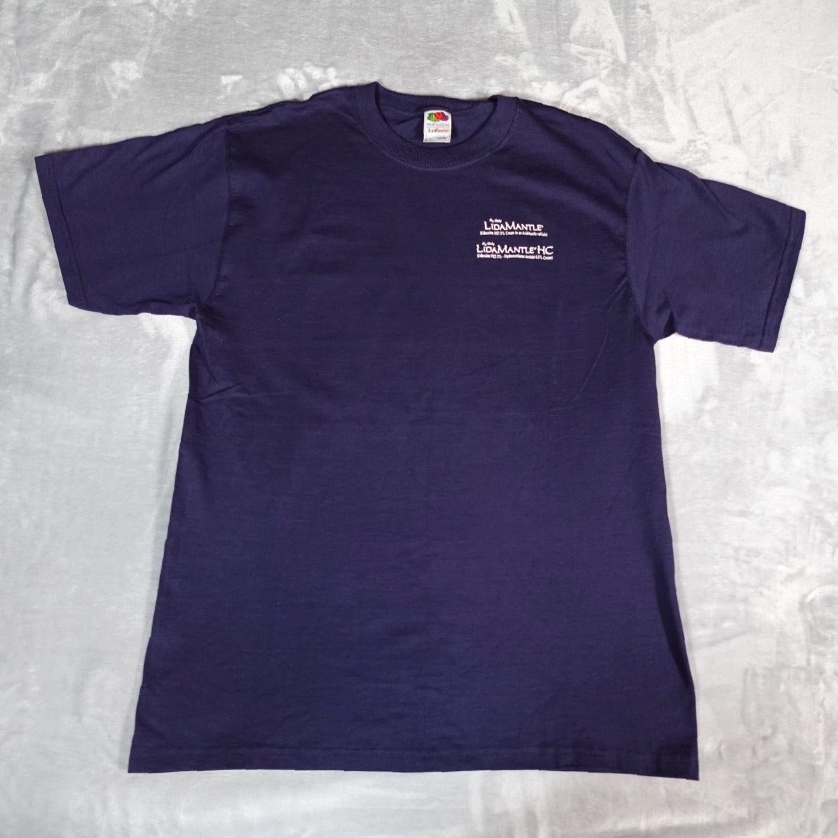Fruit Of The Loom VINTAGE Fruit of the Loom Graphic T Shirt Mens Large Slim Fit Blue Double Sided Y2K Mens Size US L / EU 52-54 / 3 - 2 Thumbnail