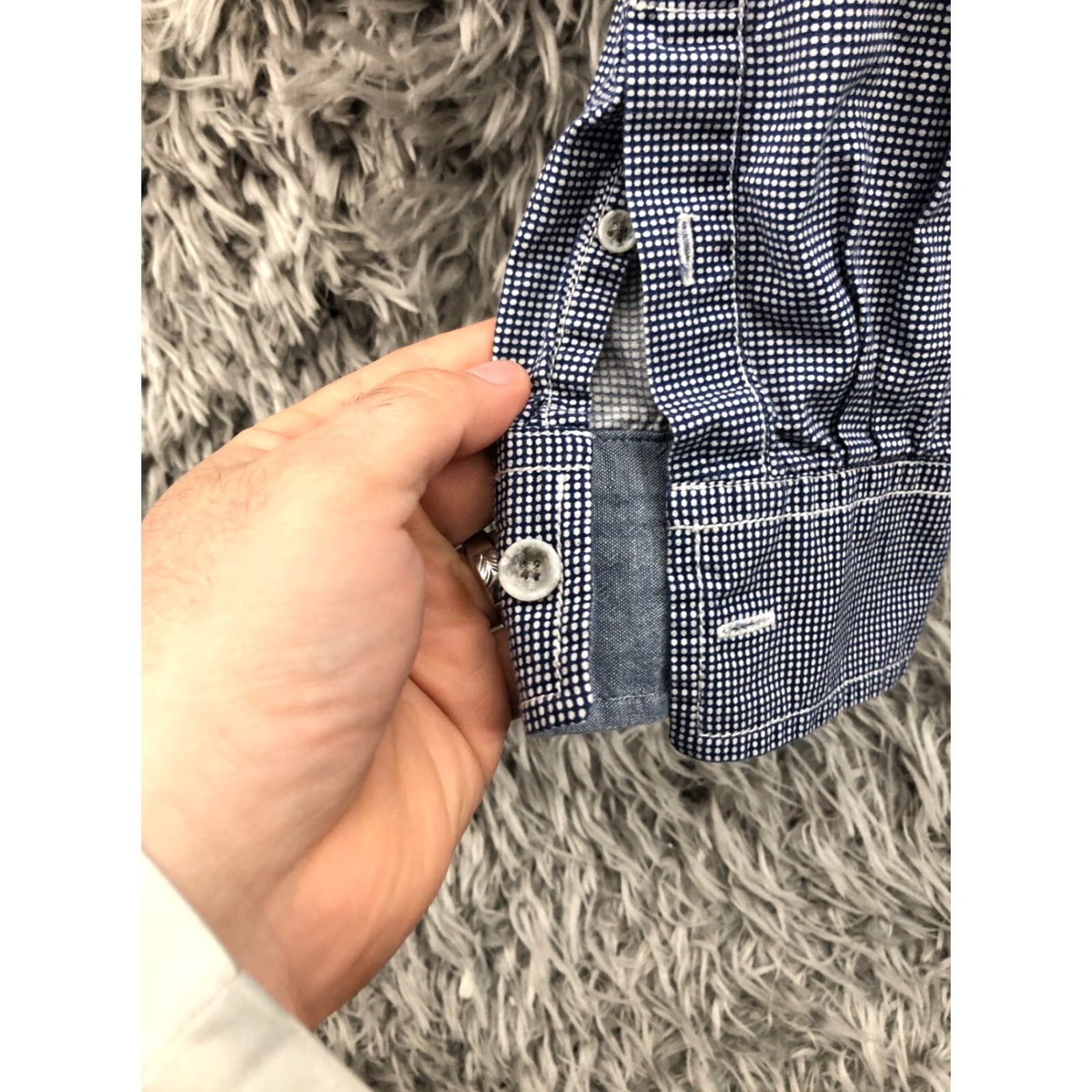 Weatherproof Weatherproof Shirt XL Blue Mens Long Sleeve Spread Collar Size US XL / EU 56 / 4 - 2 Thumbnail