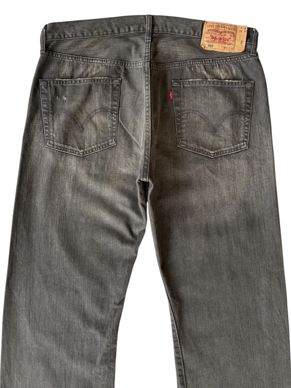Levi's Vintage Clothing VINTAGE LEVIS 501 BLACK BAGGY DISTRESSED DENIMS Size US 36 / EU 52 - 8 Thumbnail