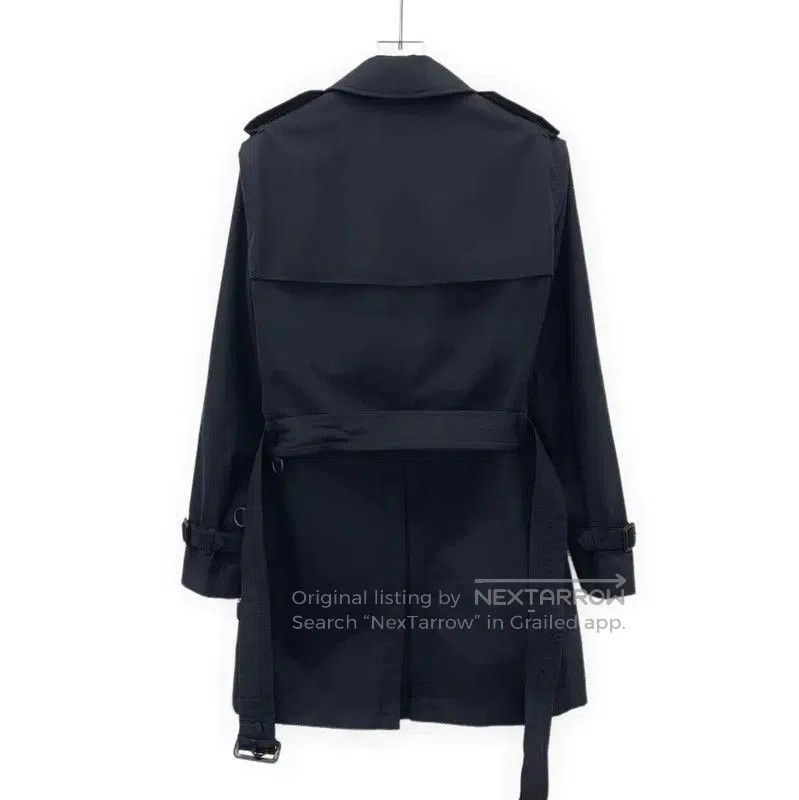 Burberry Burberry Women's Black Cotton Trench Coat. Size L / US 10 / IT 46 - 2 Thumbnail