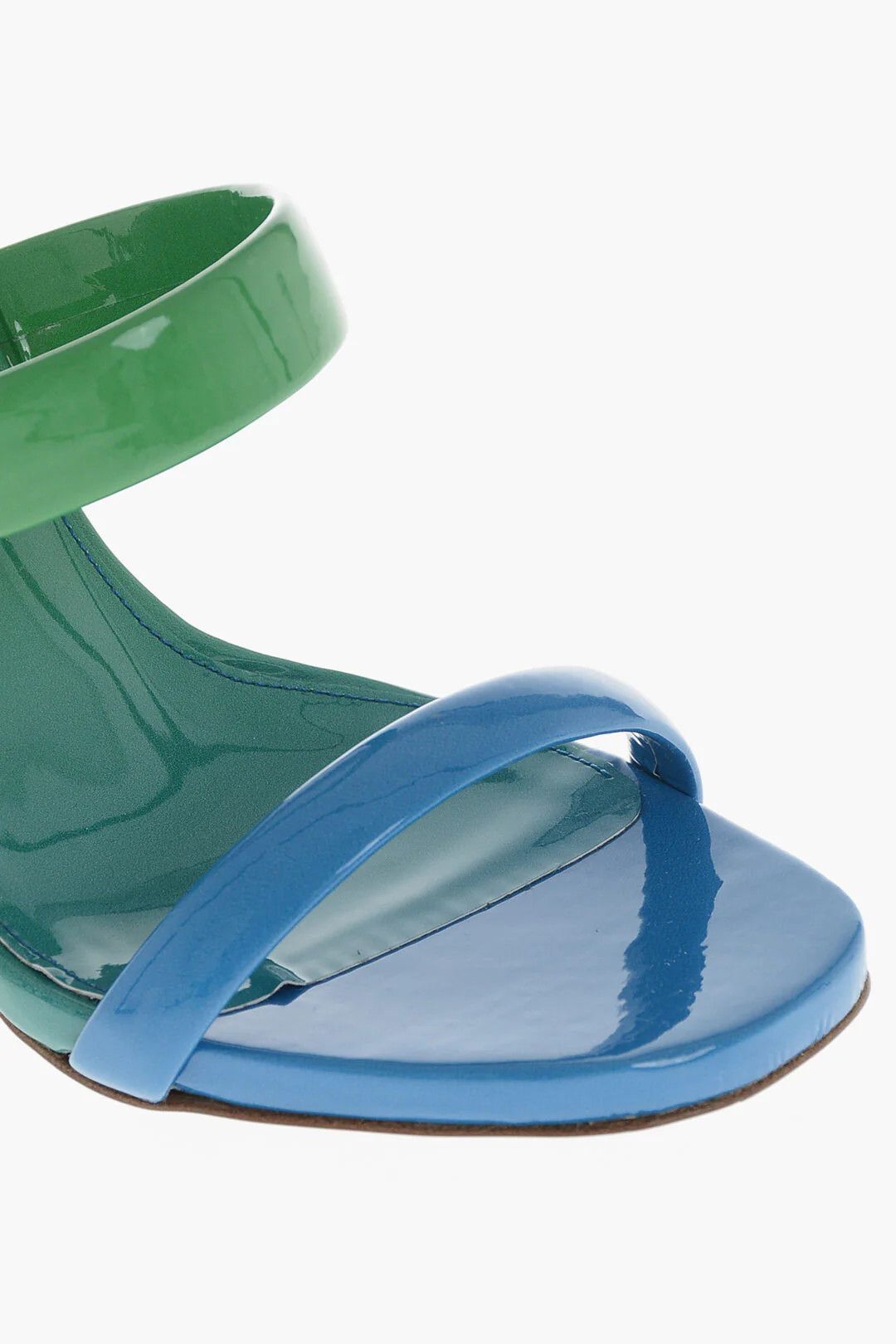Off-White og1mm0426 Gradient-effect Leather Sandals in Blue & Green Size US 7 / IT 37 - 4 Thumbnail