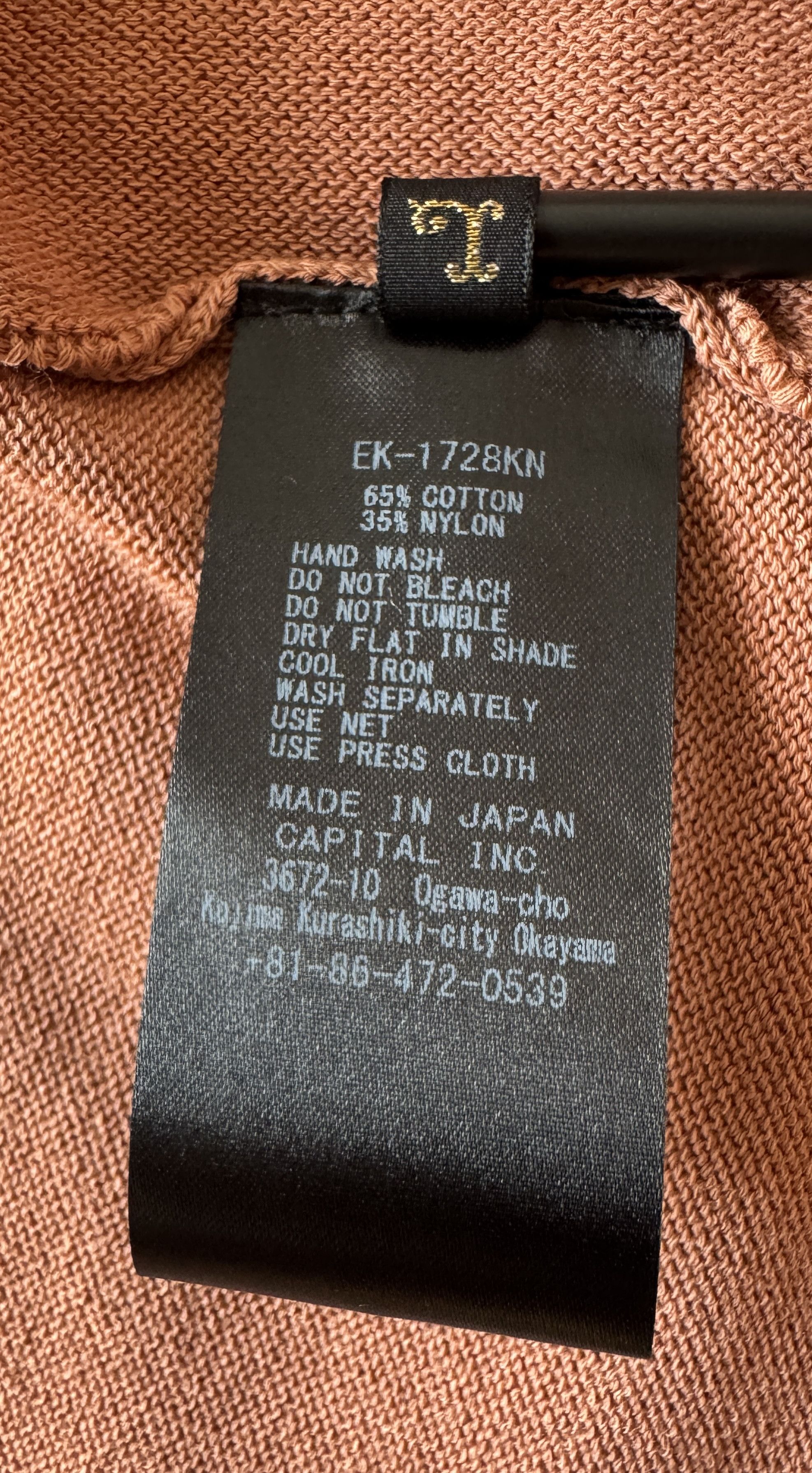 Kapital KAPITAL 14G COTTON KNIT TENNESSEE ALOHA KNIT SOHORENGA SZ 3 Size US L / EU 52-54 / 3 - 9 Thumbnail