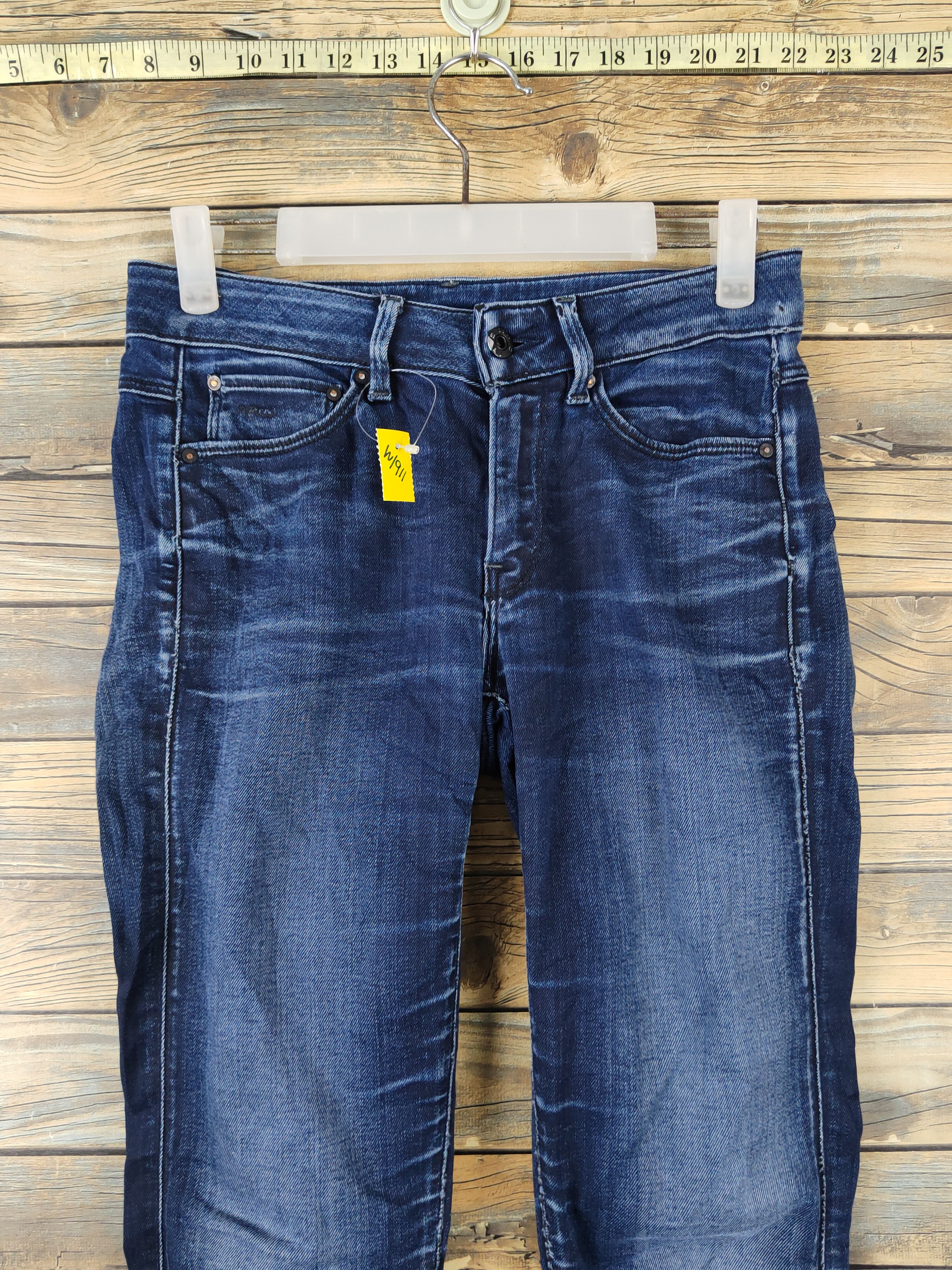 G-Star G Star Raw Dark Blue Distressed Ripped denim Jeans #W1911 Size US 28 / EU 44 - 2 Thumbnail
