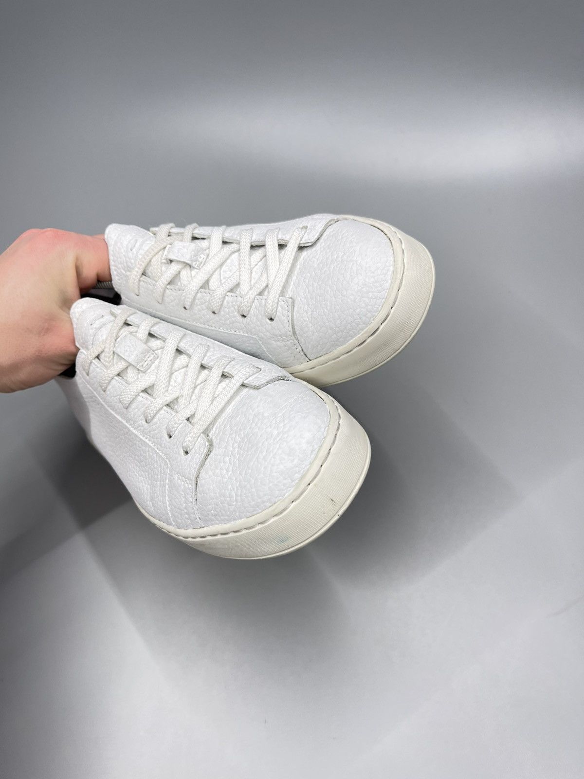 Santoni Santoni Leather Low Top Sneakers Size US 5.5 / EU 38 - 5 Thumbnail