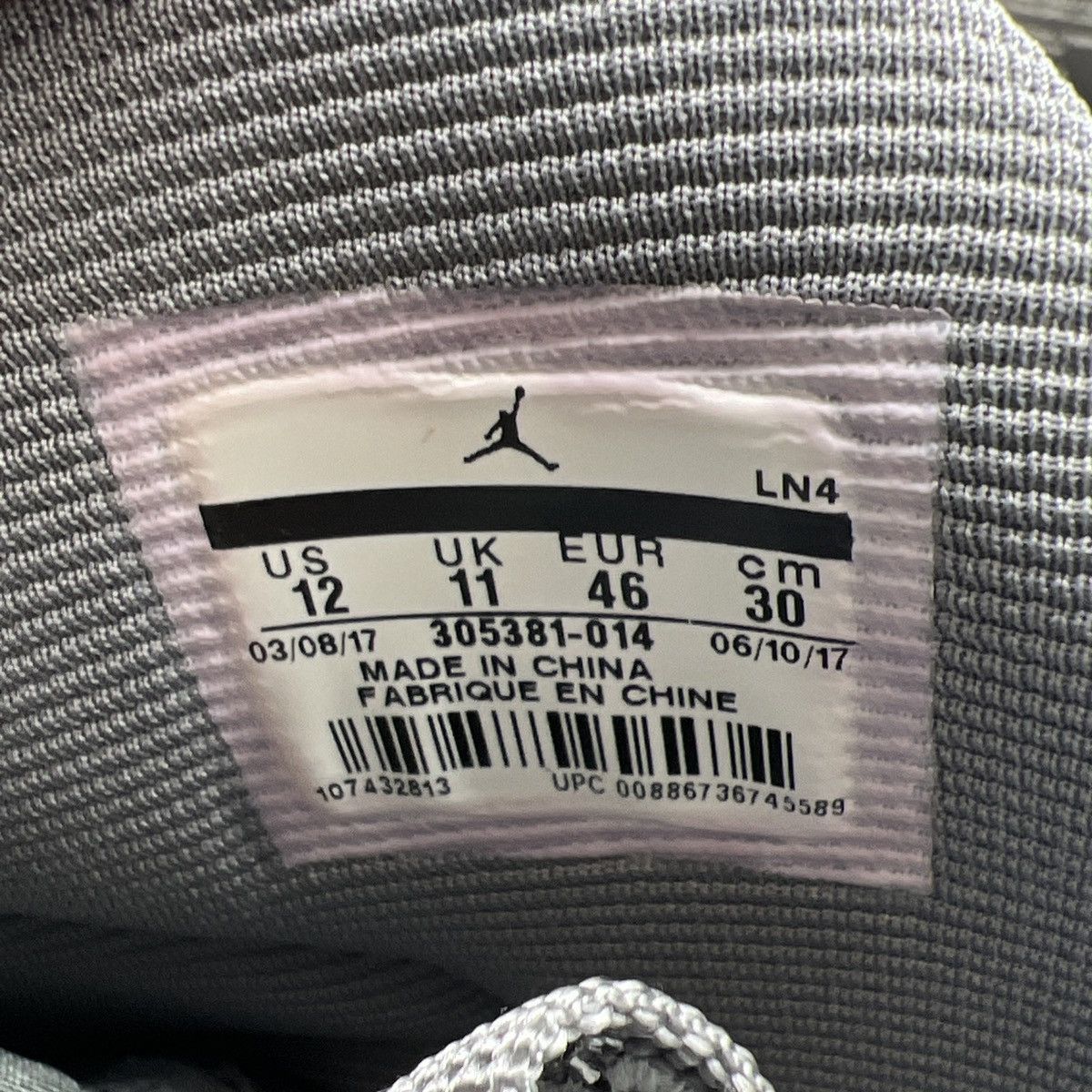 Jordan Brand Air Jordan 8 cool grey Size US 12 / EU 45 - 9 Thumbnail