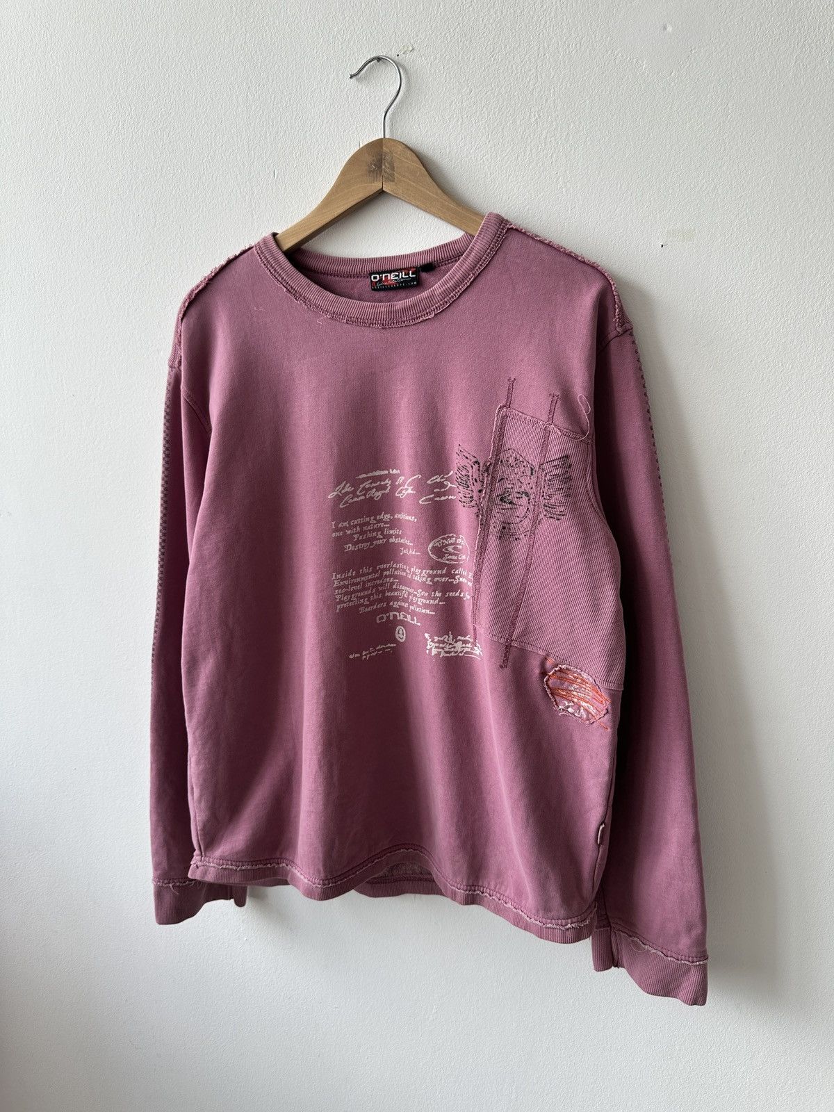 O'Neill Vintage O’Neill Sweatshirt Size US L / EU 52-54 / 3 - 3 Thumbnail