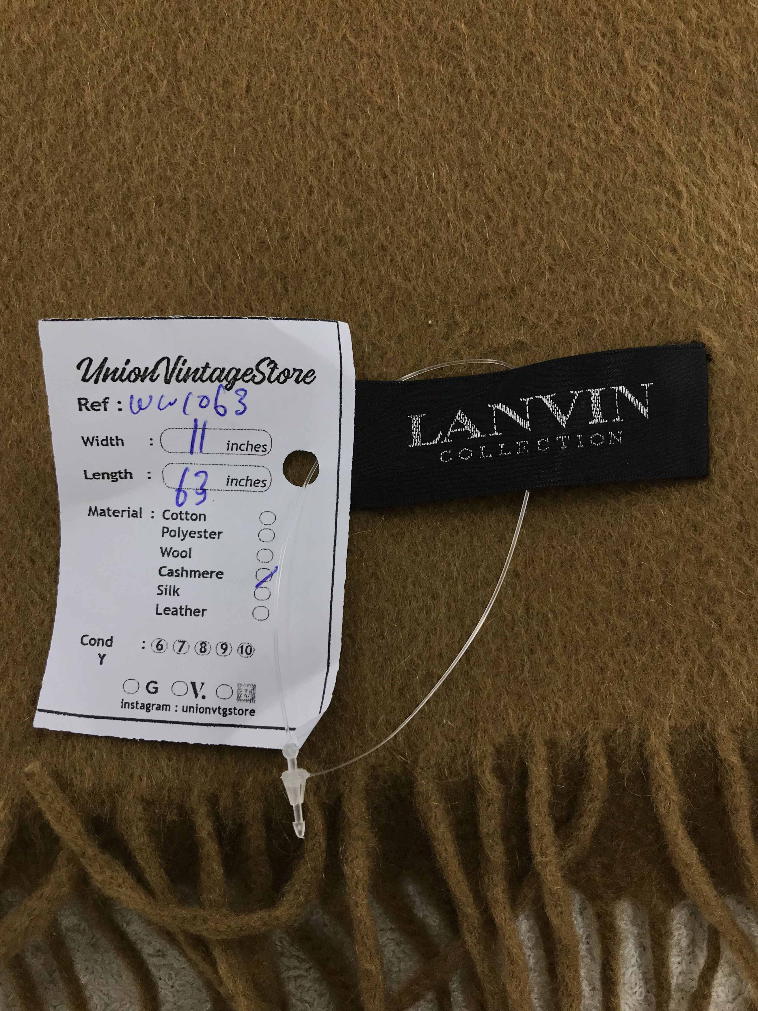 Lanvin × Vintage Lanvin Scarf / Muffler / Neckwear - WW1063 Size ONE SIZE - 5 Thumbnail