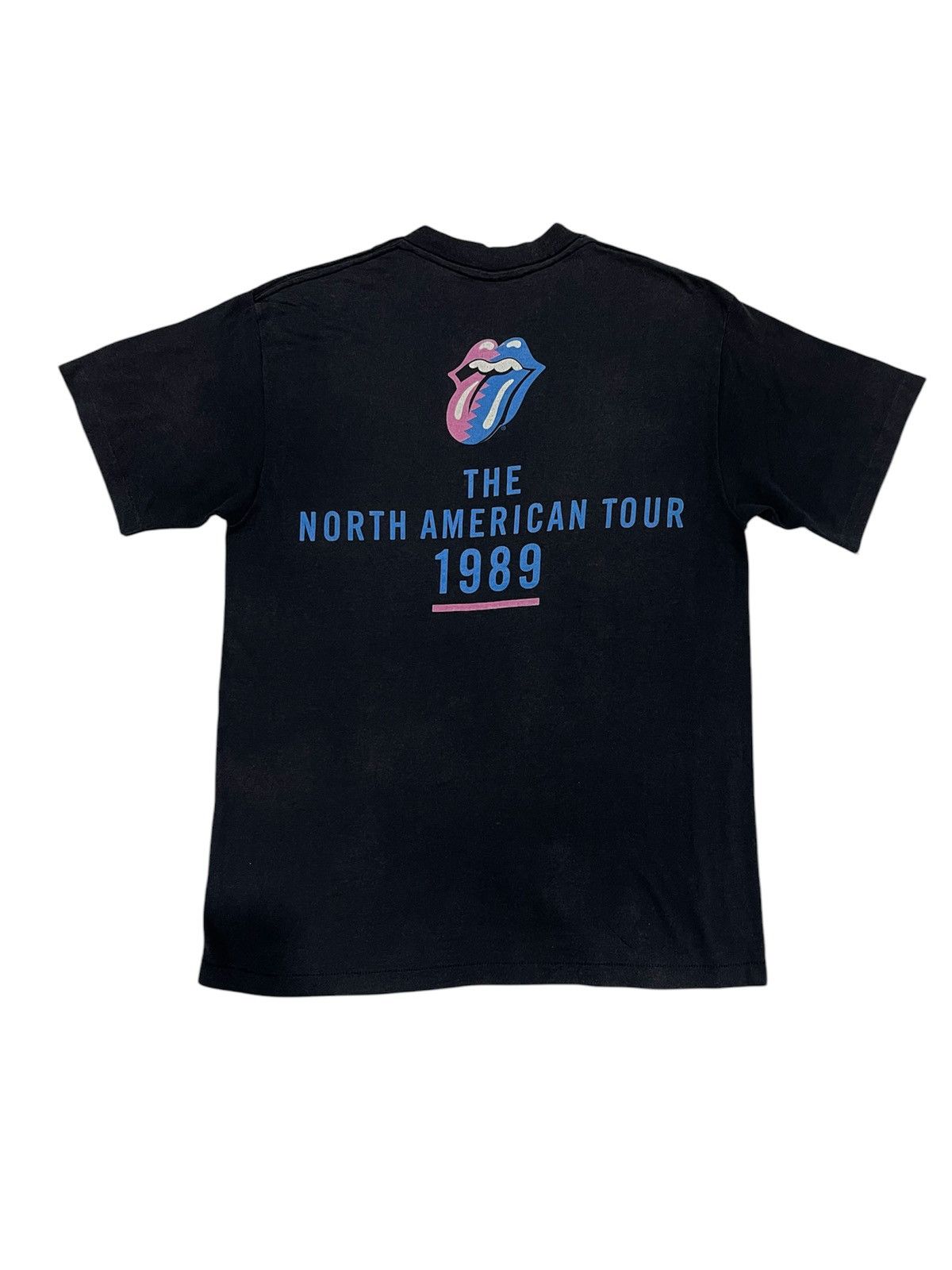 Band Tees × The Rolling Stones × Vintage ROLLING STONES STEELWHEELS THE NORTH AMERICAN TOUR 1989s Size US M / EU 48-50 / 2 - 2 Thumbnail