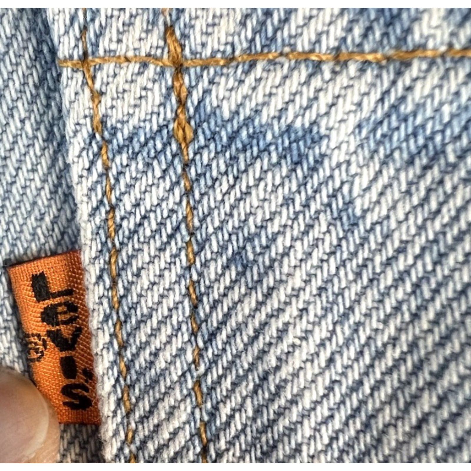 Levi's VINTAGE Levi's 550 Shorts Men 29 Blue Denim 100% Cotton Relaxed Fit 90s Orange Tab Jorts Casual Size US 29 - 5 Thumbnail