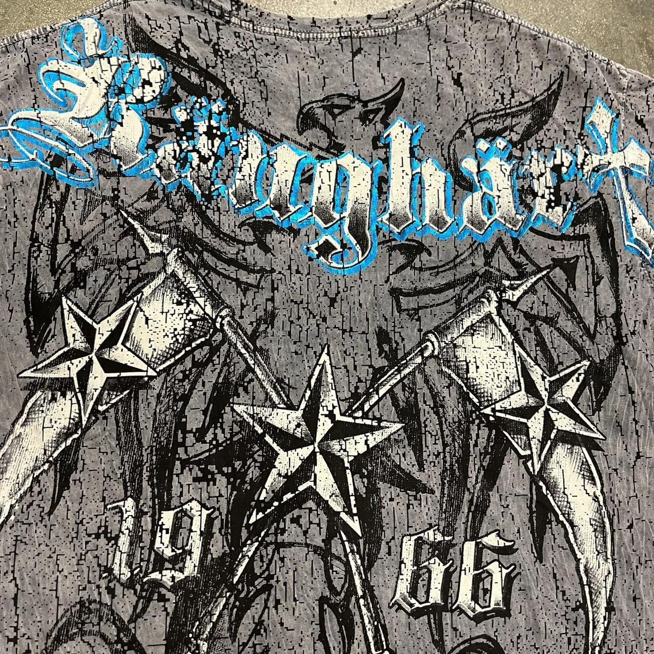 Other VTG Y2K Ranghart Phoenix & Skulls Stars Cyber T shirt Size US XXL / EU 58 / 5 - 5 Thumbnail