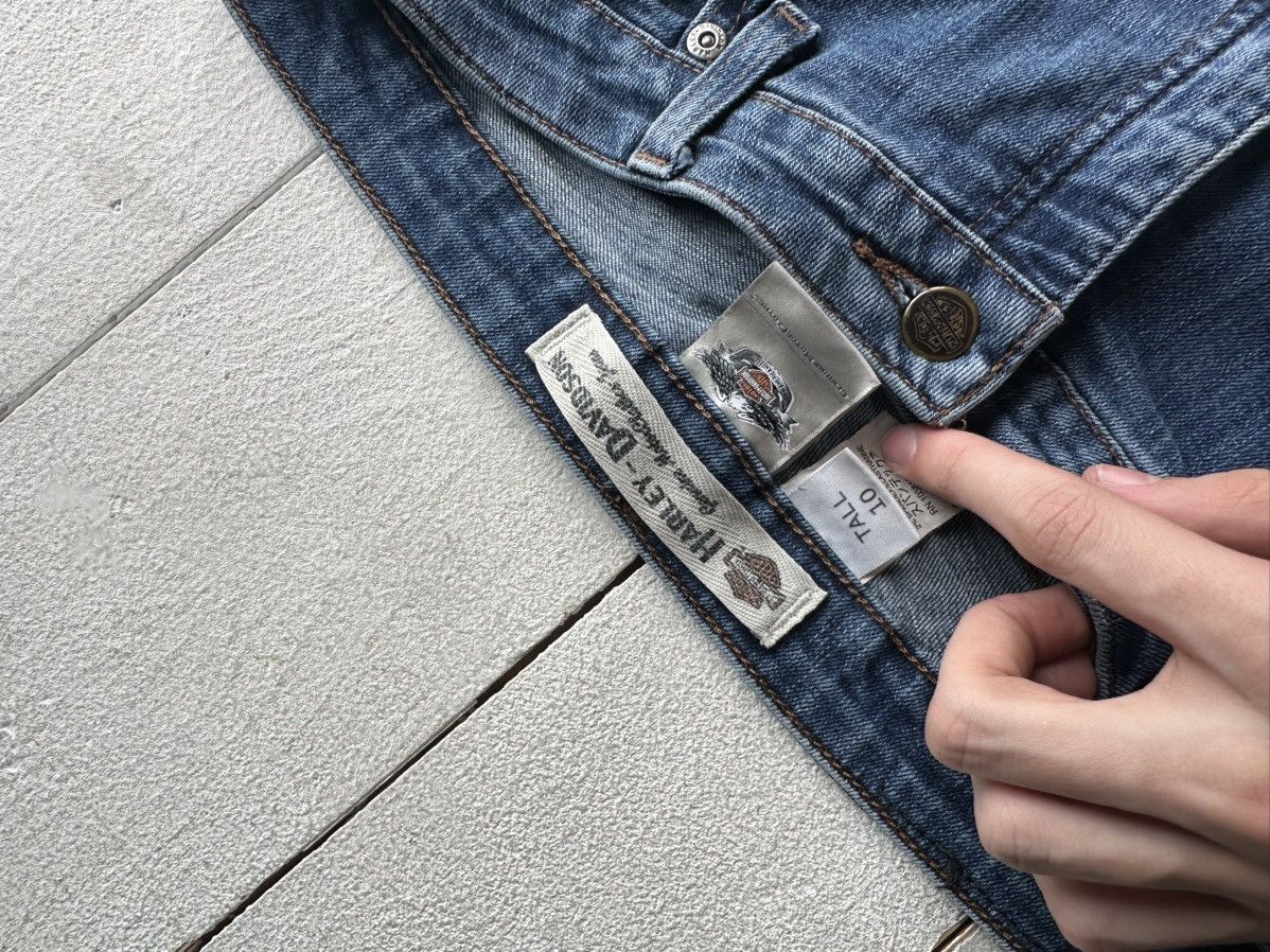 Harley Davidson × Vintage 🚨Vintage Y2K Harley Davidson Jeans Light Wash usa Size US 31 - 3 Thumbnail