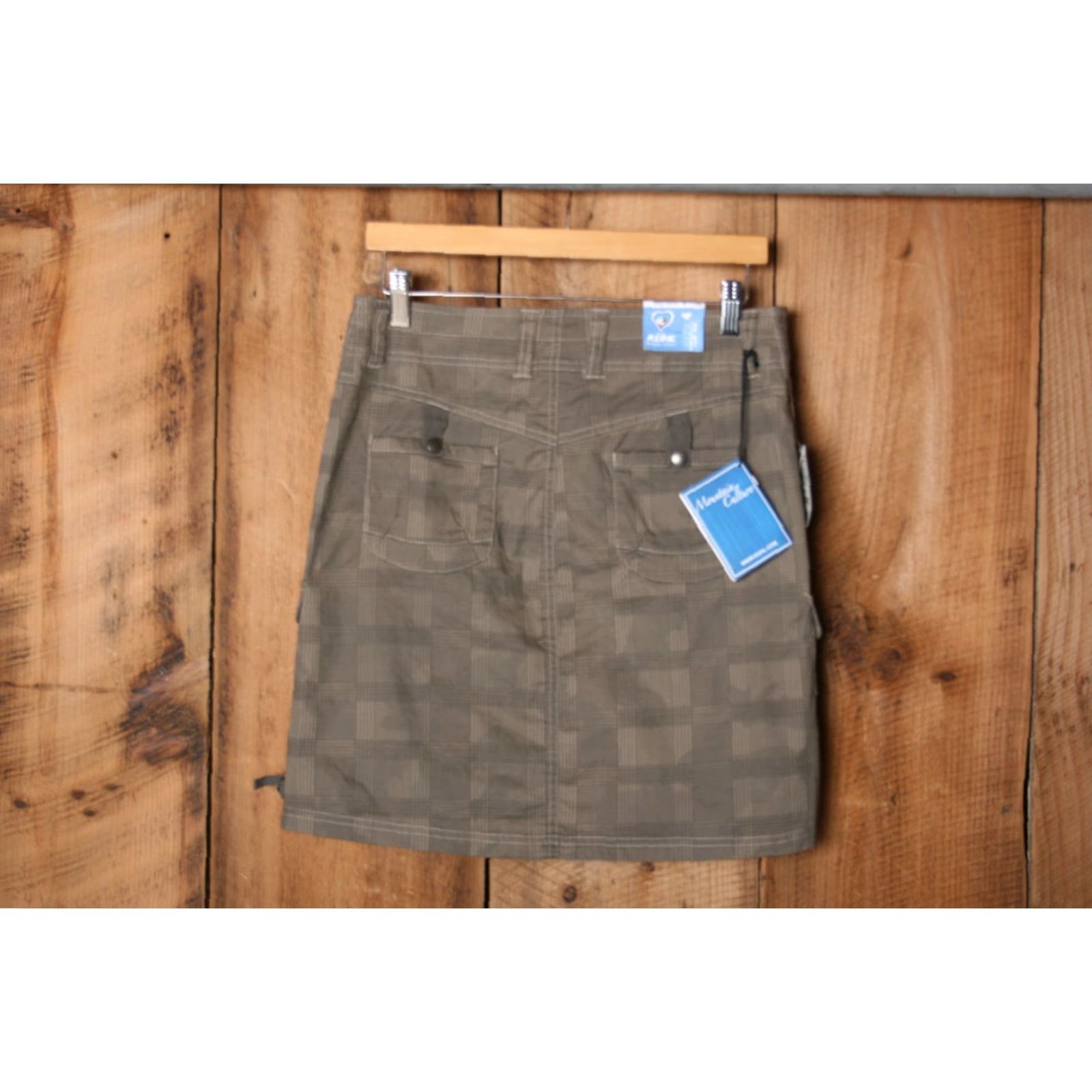 Vintage KUHL Katr ina Brown Plaid Cargo Skirt Sz 4 Women Cotton Elastane Regular 2% 98% Short Brown Plaid Cargo Skirt Womens 4 Size 27" / US 4 / IT 40 - 4 Thumbnail