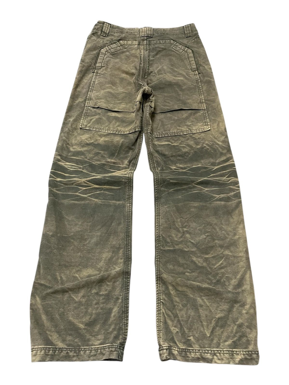 Japanese Brand × Le Grande Bleu (L.G.B.) 3.Q.L Japan Double Knee Claws Mark Shadow Wash Denim Pants Size US 28 / EU 44 - 2 Thumbnail