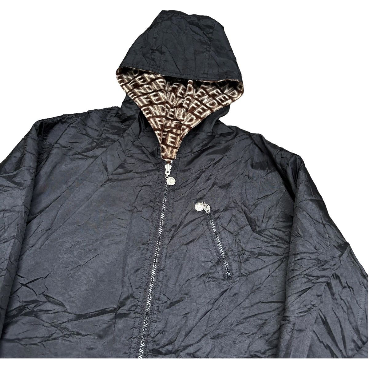 Fendi Vintage Fendi Zucca Motion Monogram Span Reversible Jacket Size US M / EU 48-50 / 2 - 9 Thumbnail