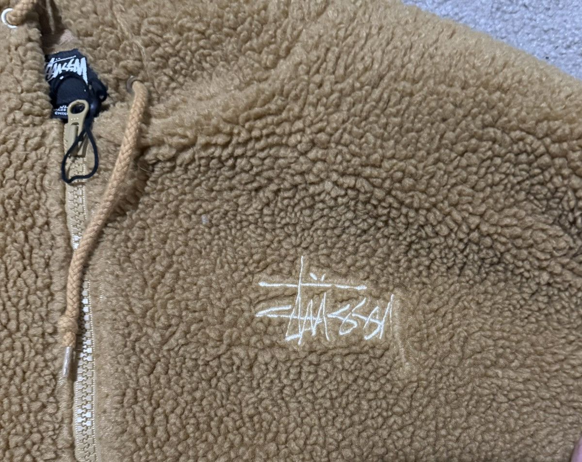 Stussy Stussy sherpa zip-up hoodie Size US XL / EU 56 / 4 - 3 Thumbnail