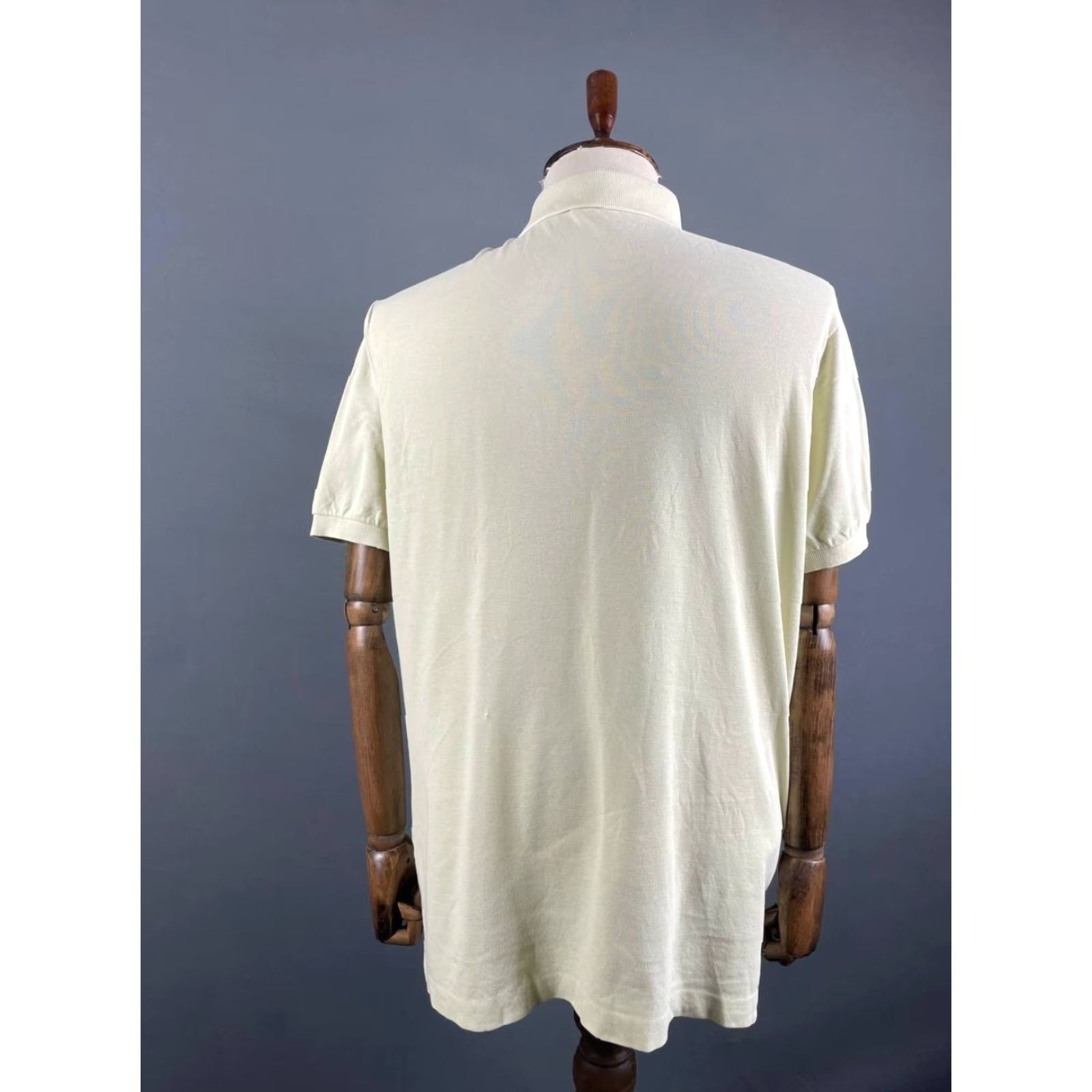 Lacoste Lacoste Polo Shirt Mens Size 8 Ivory Cotton Short Sleeve Button Up Shirt Size US M / EU 48-50 / 2 - 2 Thumbnail