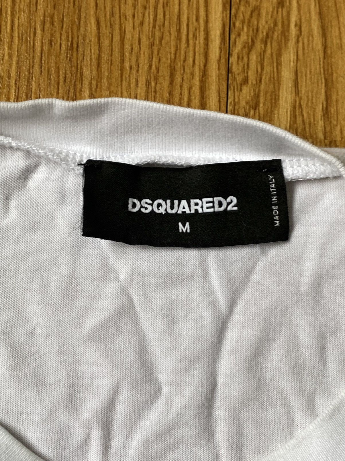 Dsquared2 DSQUARED2 Mens Logo Print Crewneck White T-shirt Size Medium Size US M / EU 48-50 / 2 - 2 Thumbnail