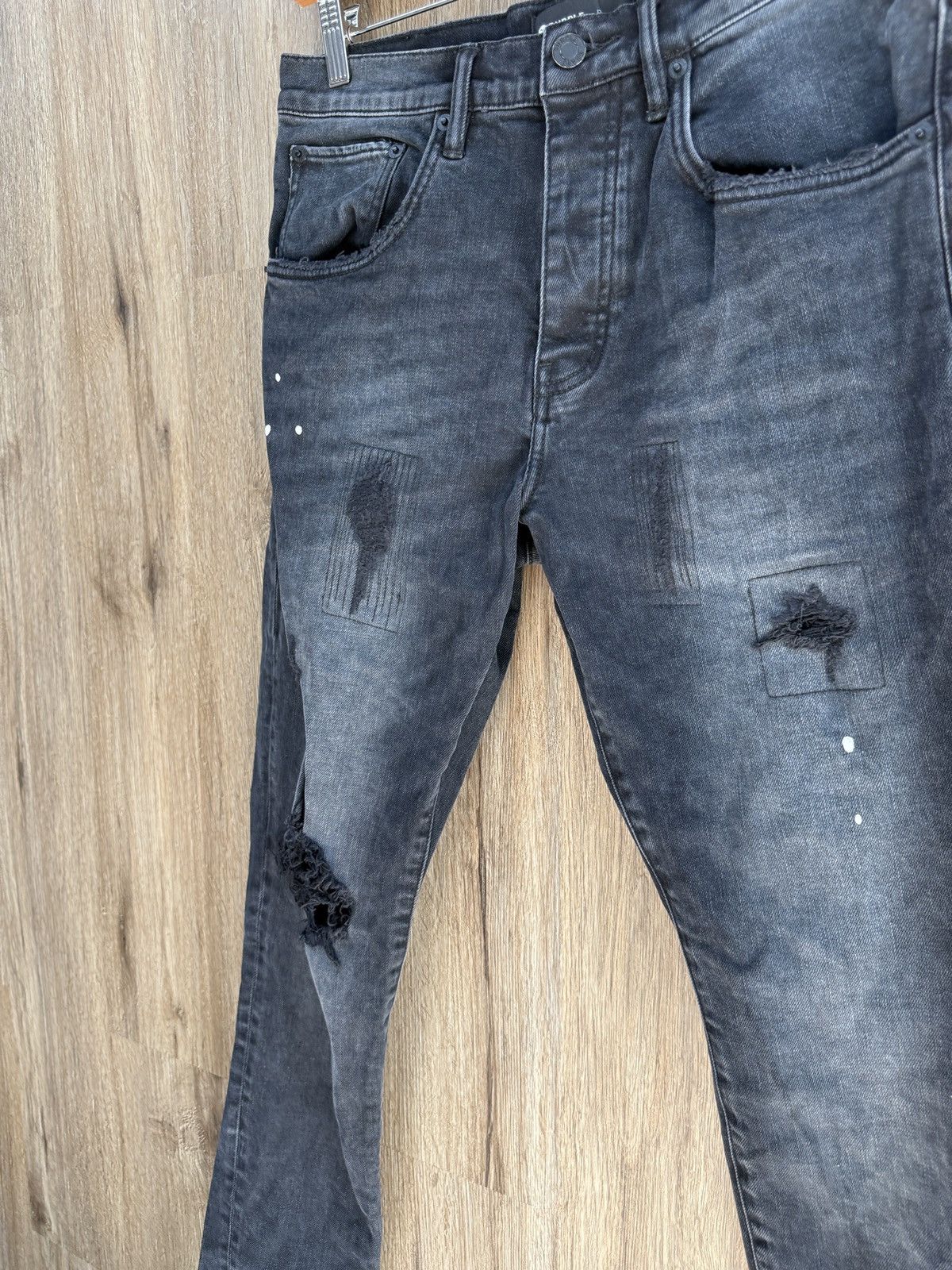 Purple Purple Black Denim Jeans Size US 32 / EU 48 - 5 Thumbnail