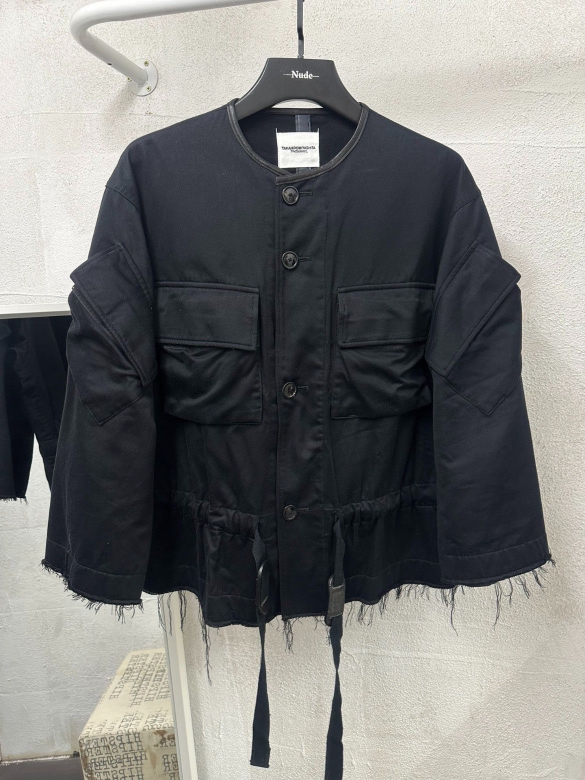 image of Takahiromiyashita The Soloist 17Aw Destroyed Design Jacket in Black, Men's (Size Small)