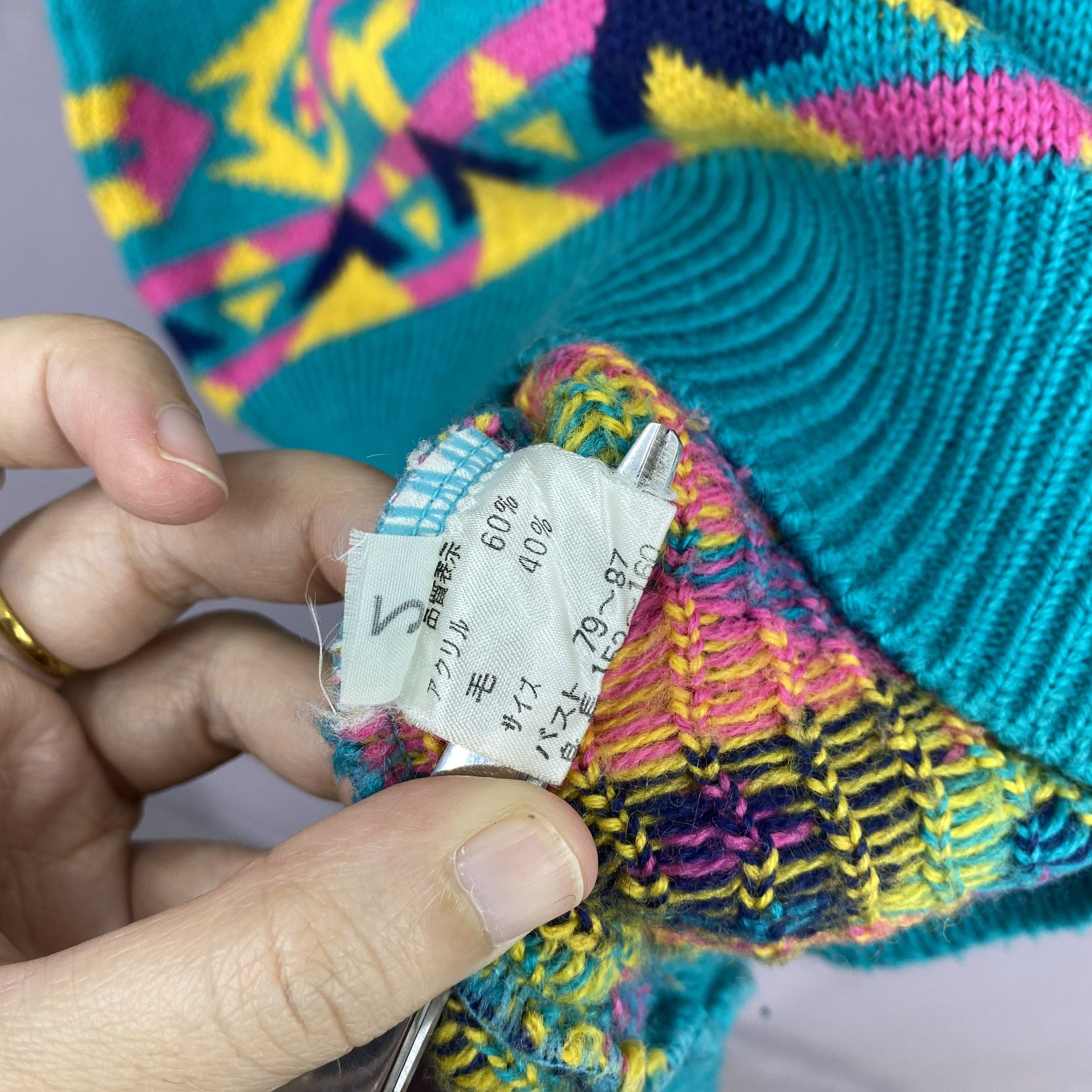 Japanese Brand Vintage Bill More Pullover Sweater Geometric Aztec Jumper Size US M / EU 48-50 / 2 - 6 Thumbnail