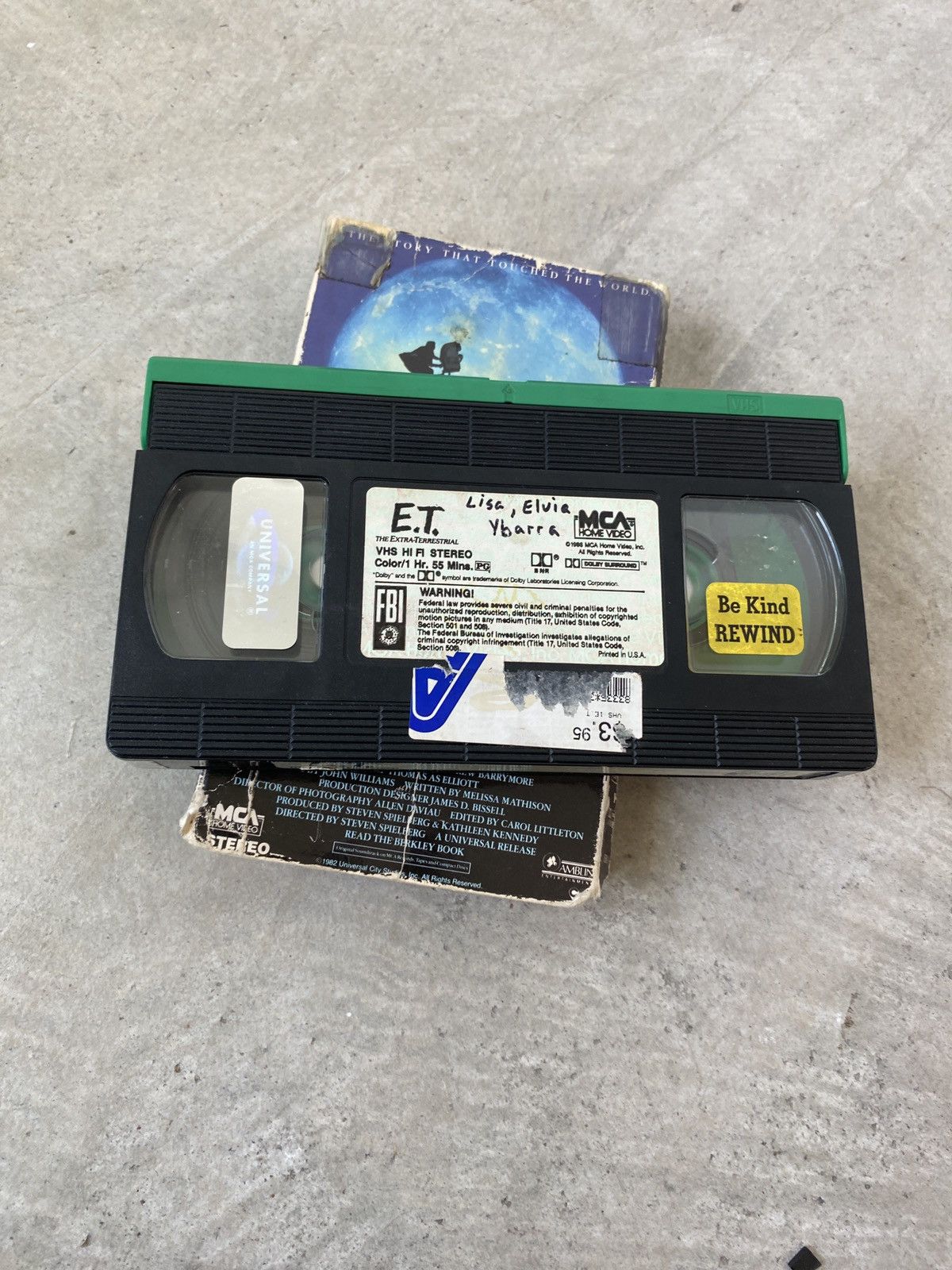 Universal Studios ET The Extra-Terrestrial VHS Size ONE SIZE - 5 Thumbnail