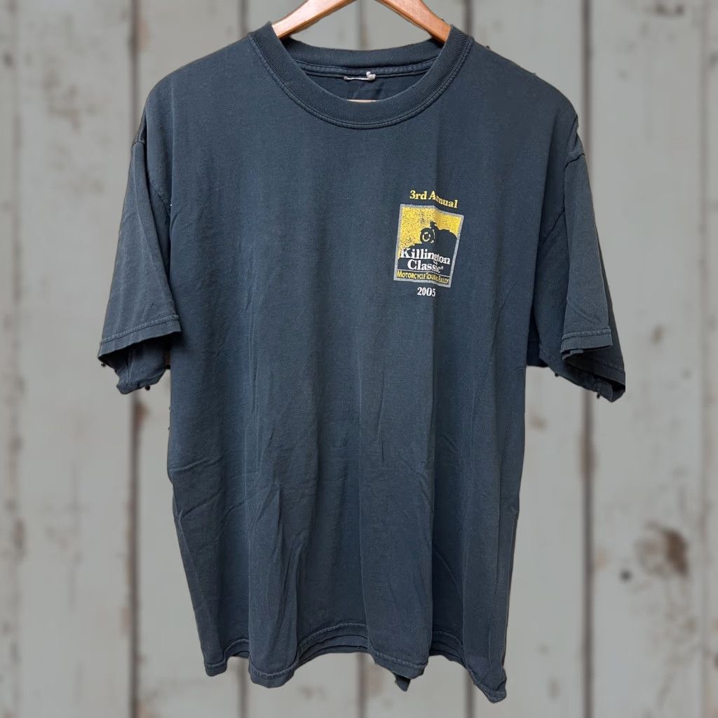 Vintage VINTAGE Killington Classic Motorcycle T-shirt Black Short Sleeve XL Men Crew Neck Vintage Size US XL / EU 56 / 4 - 1 Thumbnail