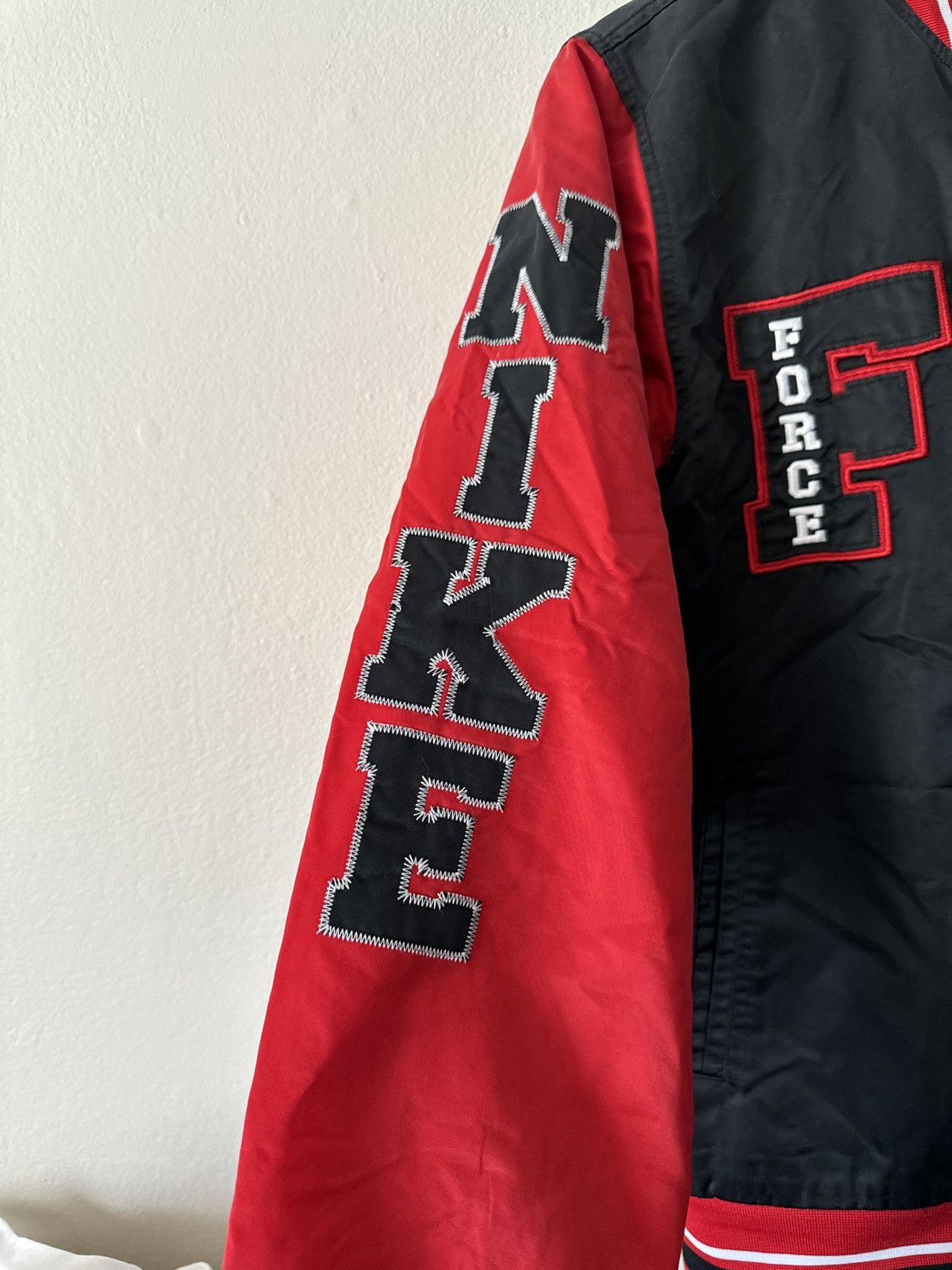 Nike NIKE Force Uptowns 1989 Varsity Bomber Jacket Size US S / EU 44-46 / 1 - 2 Thumbnail