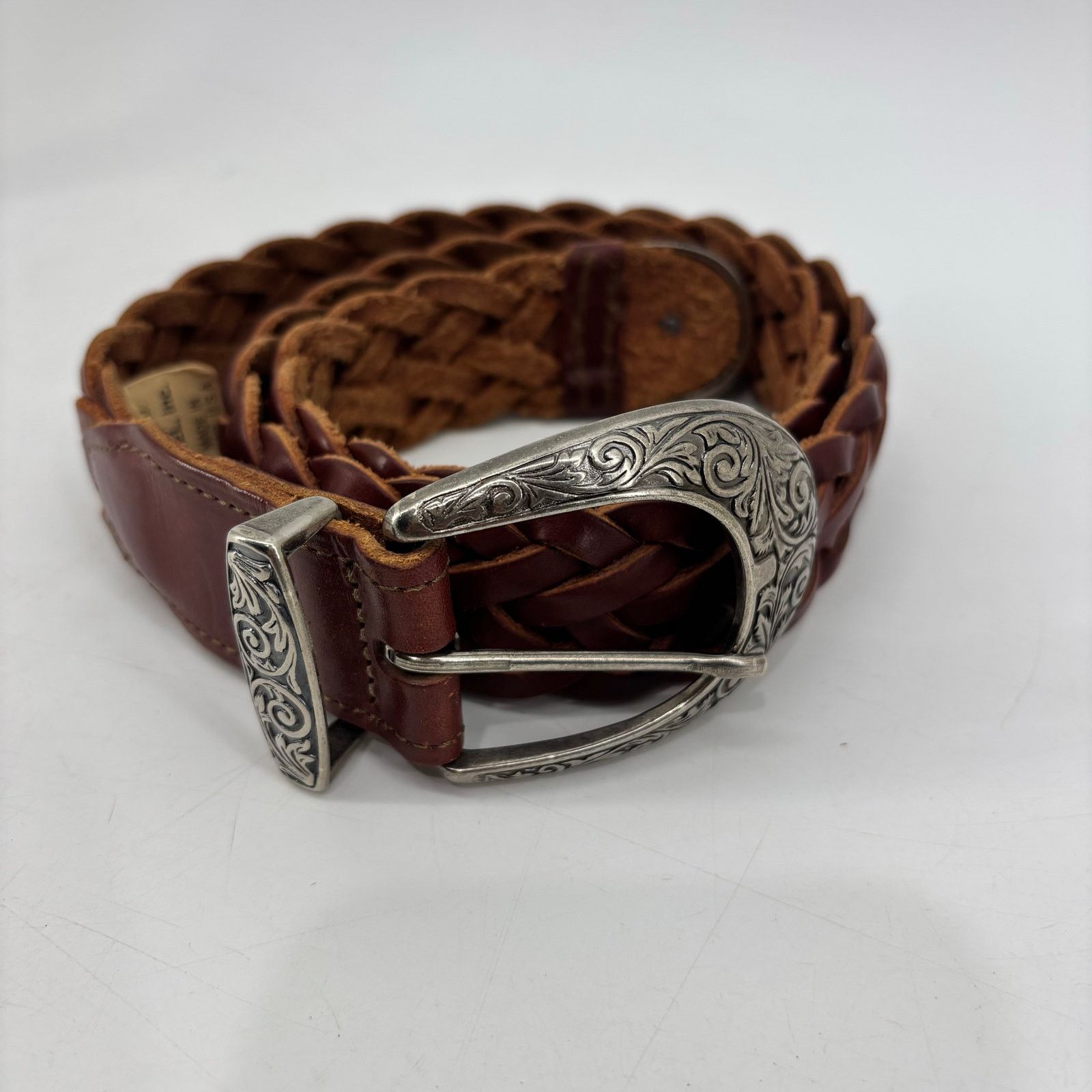 Other Torel Womens S Braided Leather Belt USA Boho Weaved Braided Size ONE SIZE - 2 Thumbnail