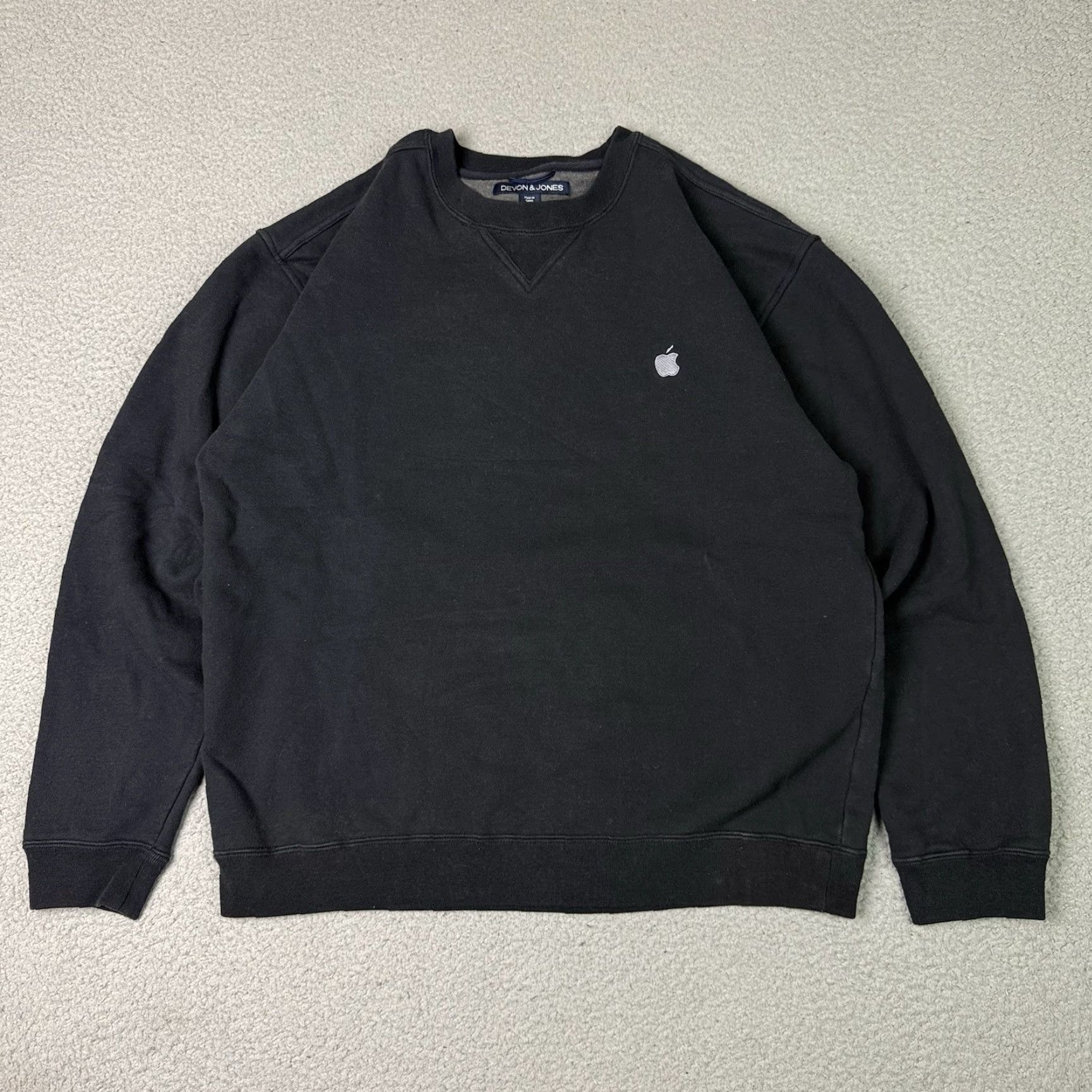 Apple Apple Sweatshirt Men Large Black Embroidered Logo Crewneck Pullover Size US L / EU 52-54 / 3 - 2 Thumbnail