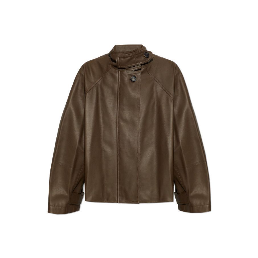 Loewe LOEWE Brown Leather Jacket New & Authentic (Women's size:IT Size XS / US 0-2 / IT 36-38 - 1 Preview