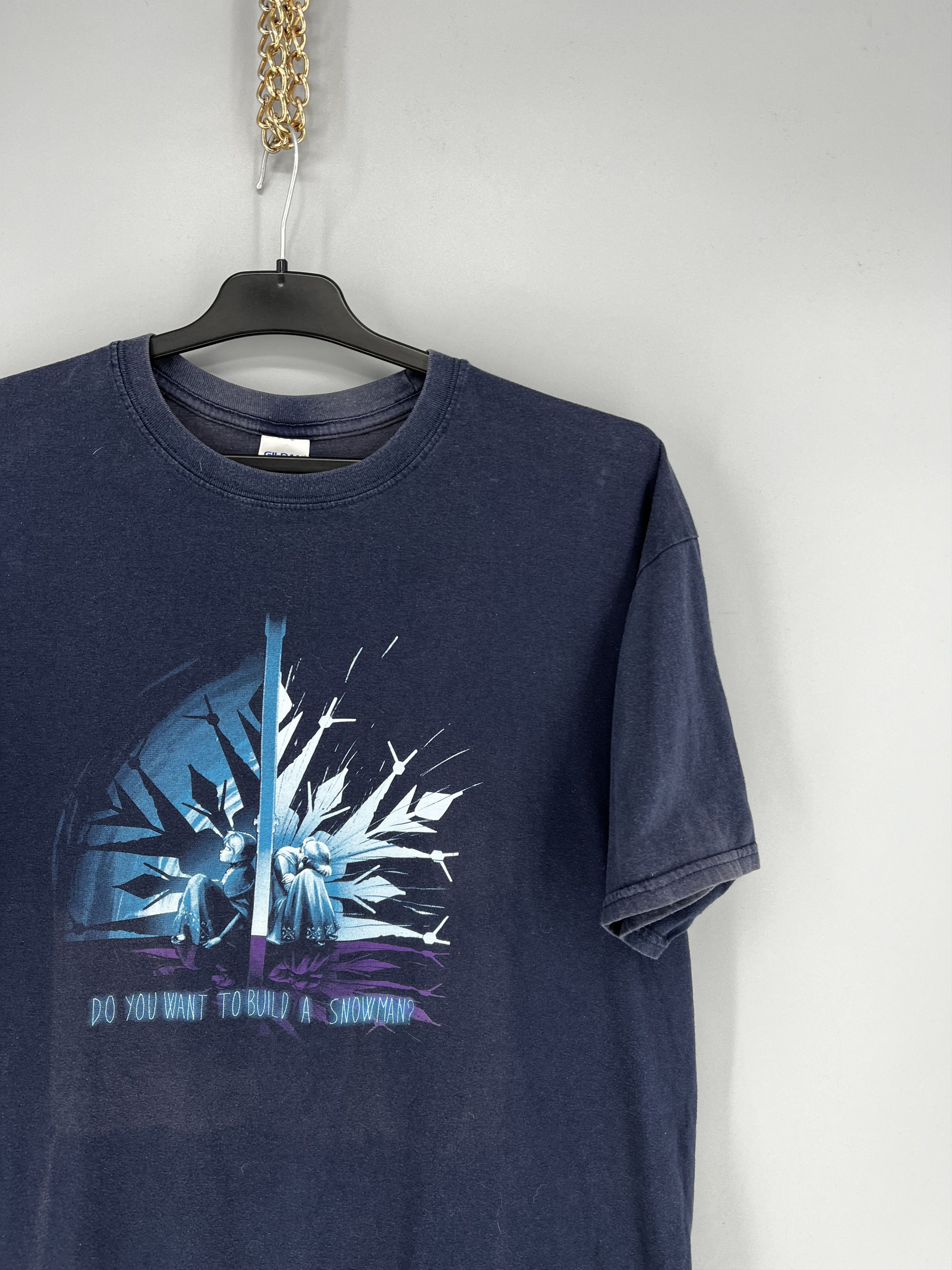 Band Tees Limited Edition Frozen Anna Elsa Snowman Faded T-Shirt XL Size US L / EU 52-54 / 3 - 5 Thumbnail