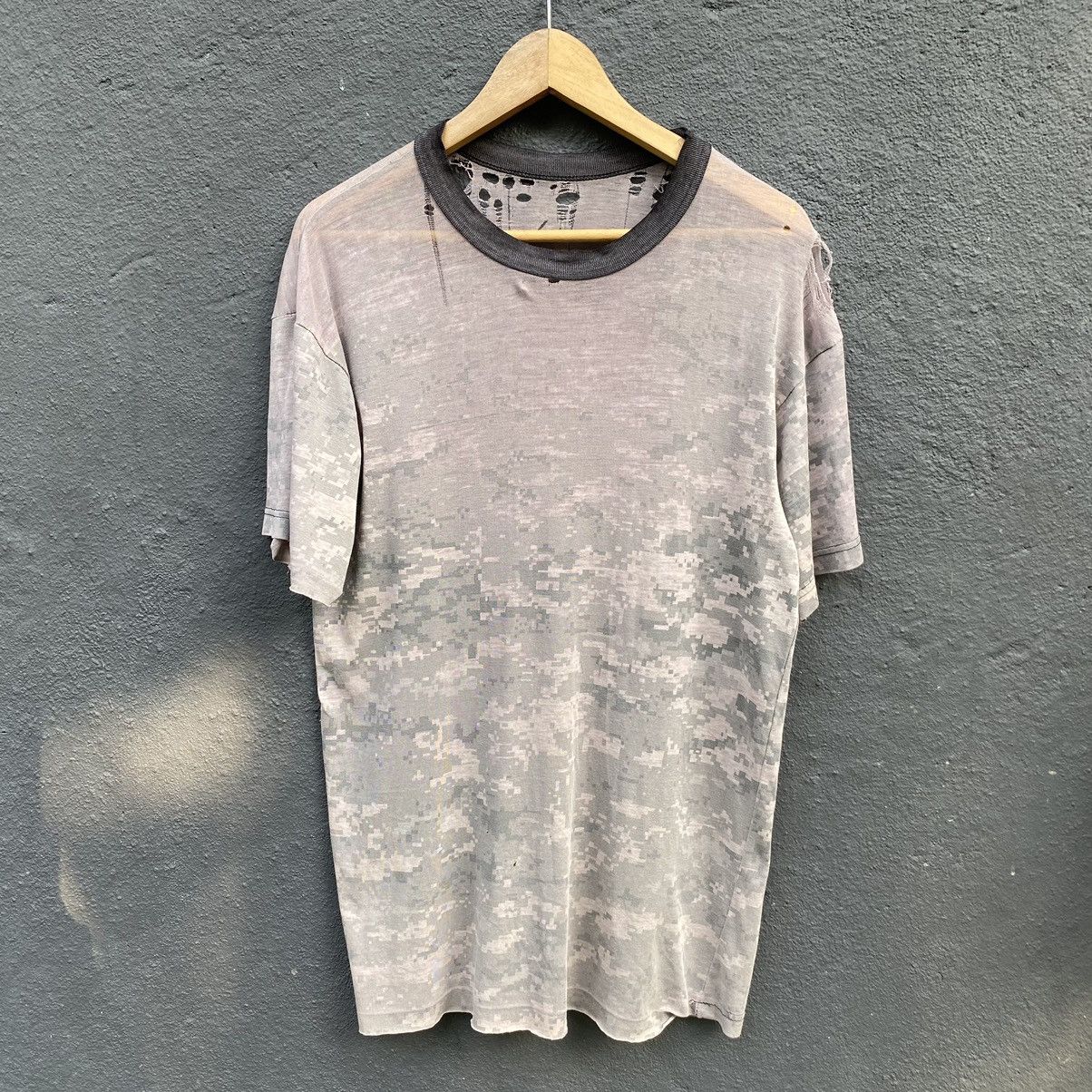 Vintage Thrashed Distressed Vintage Army Digital Camo ERD GRUNGE TEE Size US L / EU 52-54 / 3 - 6 Thumbnail